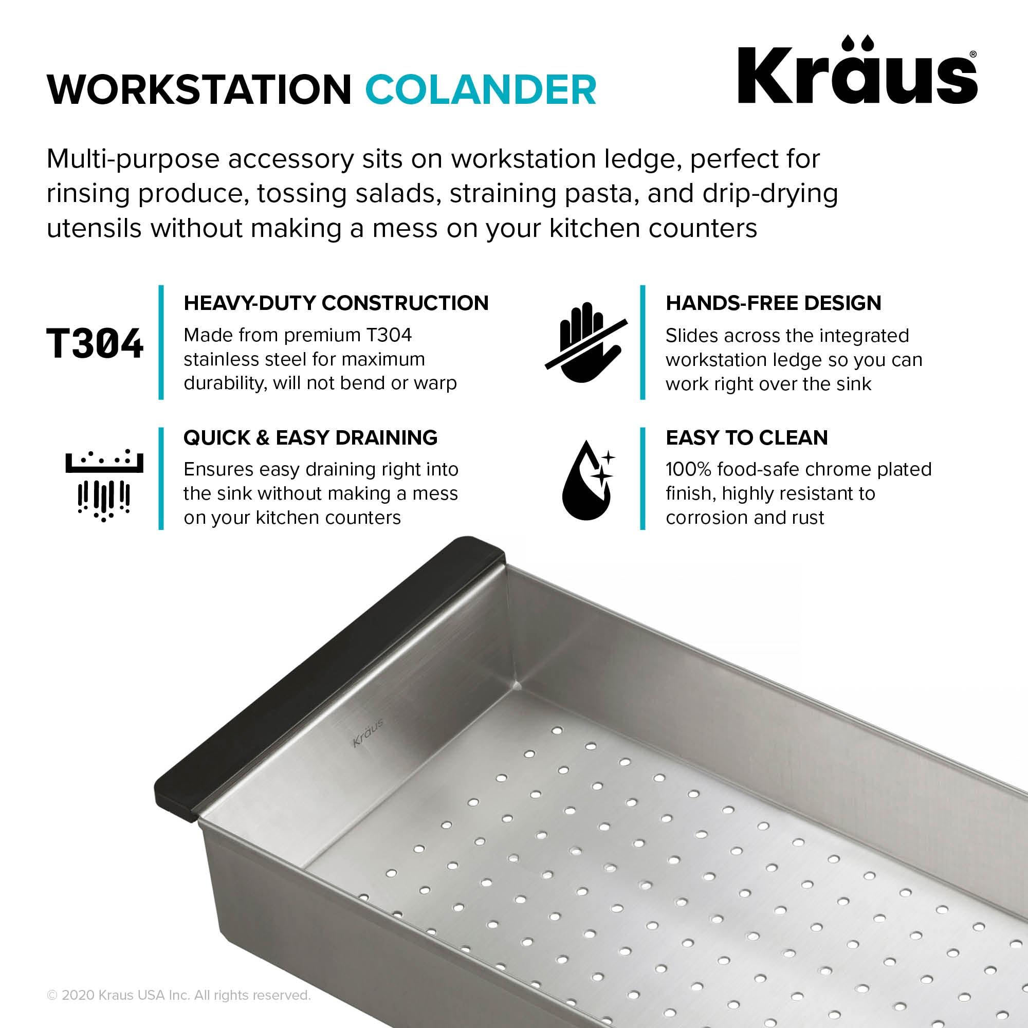 Kraus Kore Stainless Steel Colander