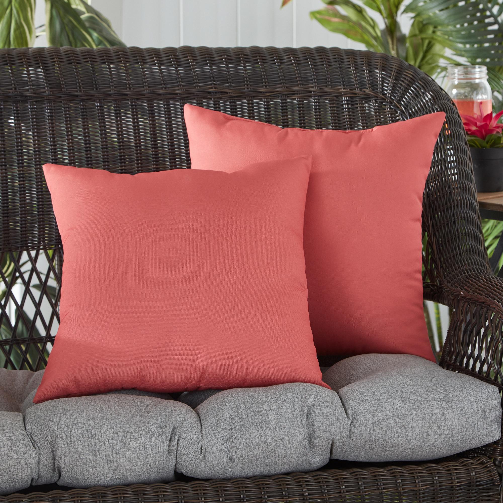 Indoor/Outdoor Reversible Throw Pillow