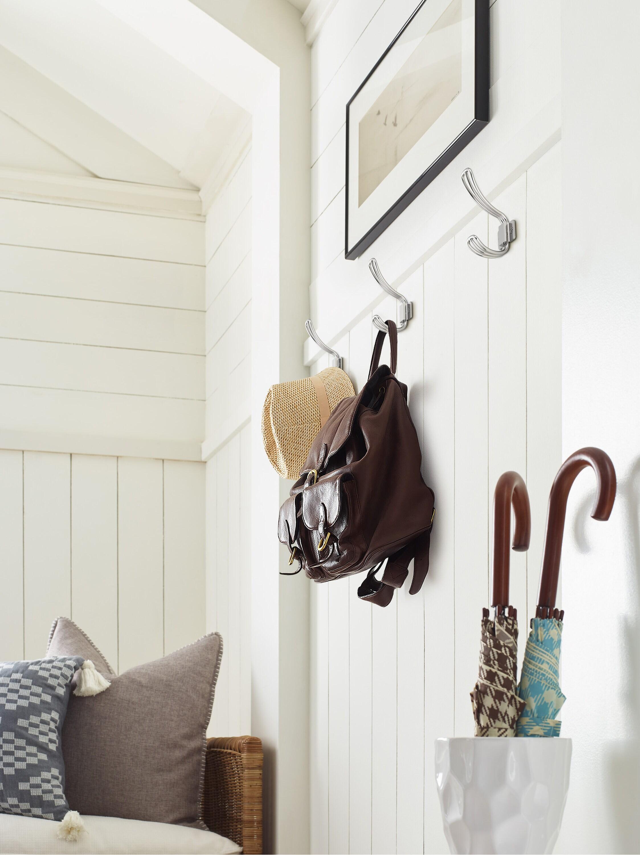 Vinland Transitional Double Prong Decorative Wall Hook