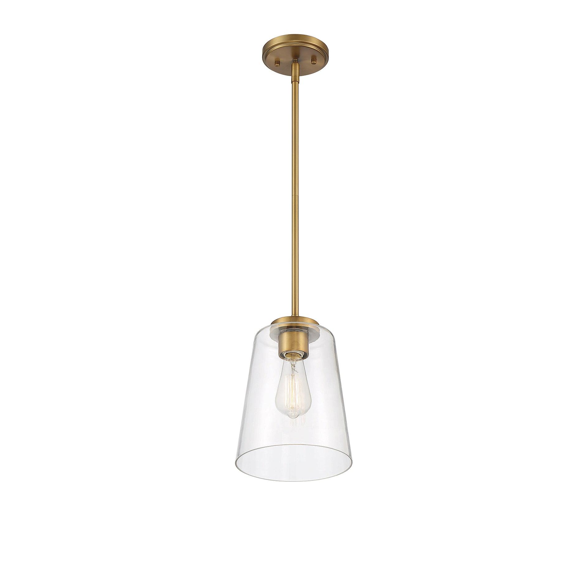 Savoy House Calhoun 1 - Light Pendant in  Warm Brass