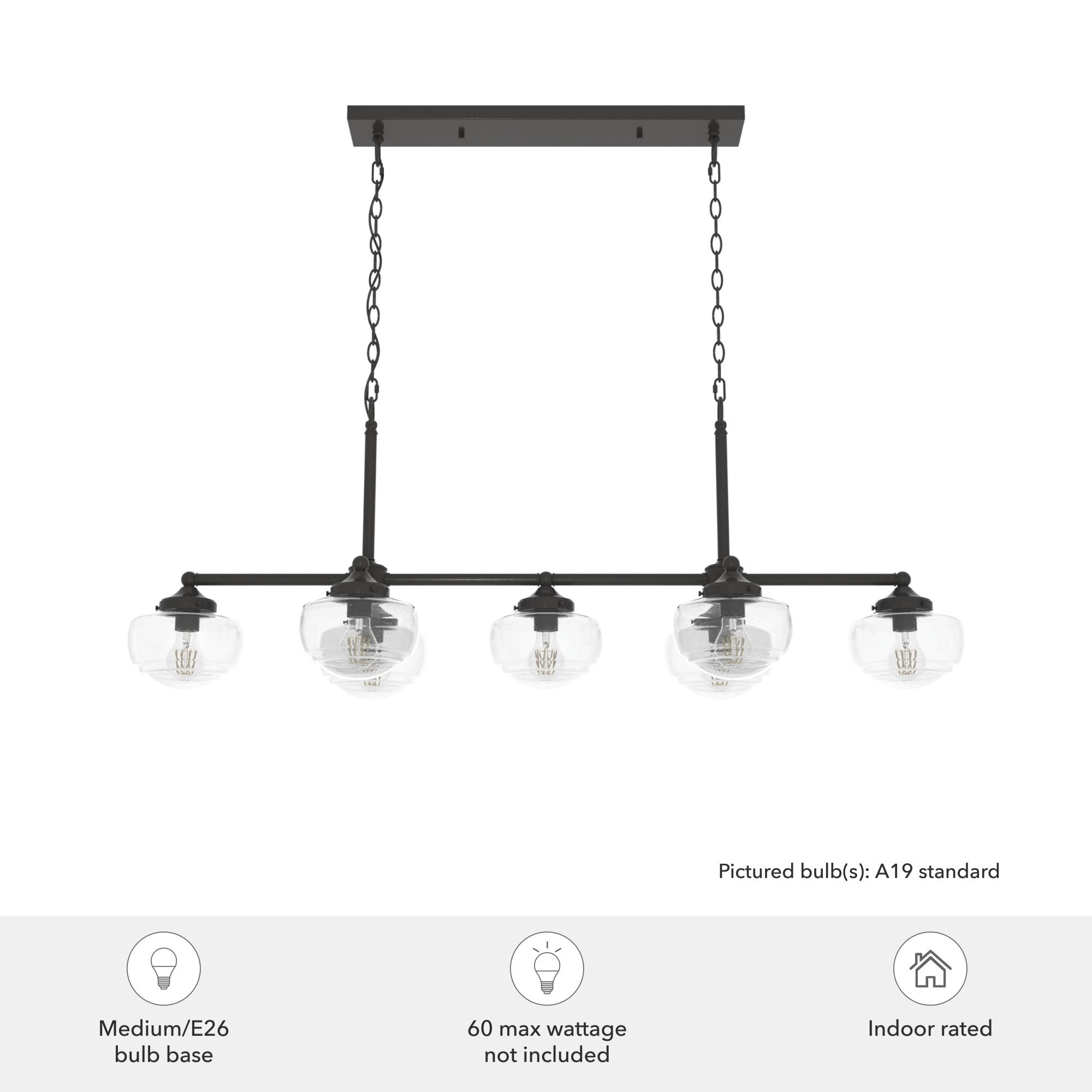Saddle Creek 7 - Light Kitchen Island Linear Pendant