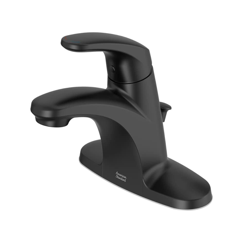 American Standard 7075002.243 Colony PRO Single-Handle Bathroom Faucet, 1.2 GPM, Matte Black