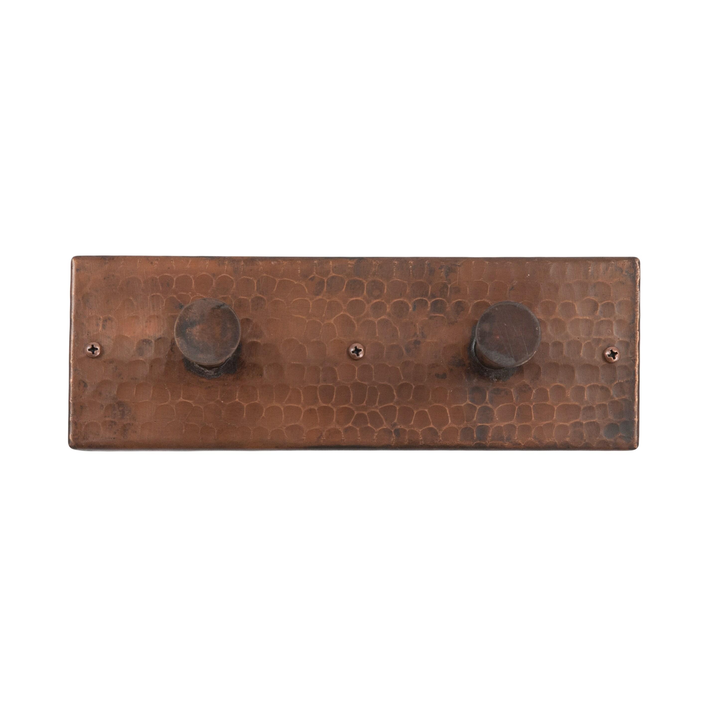 Hammered Copper Double Robe/Towel Hook