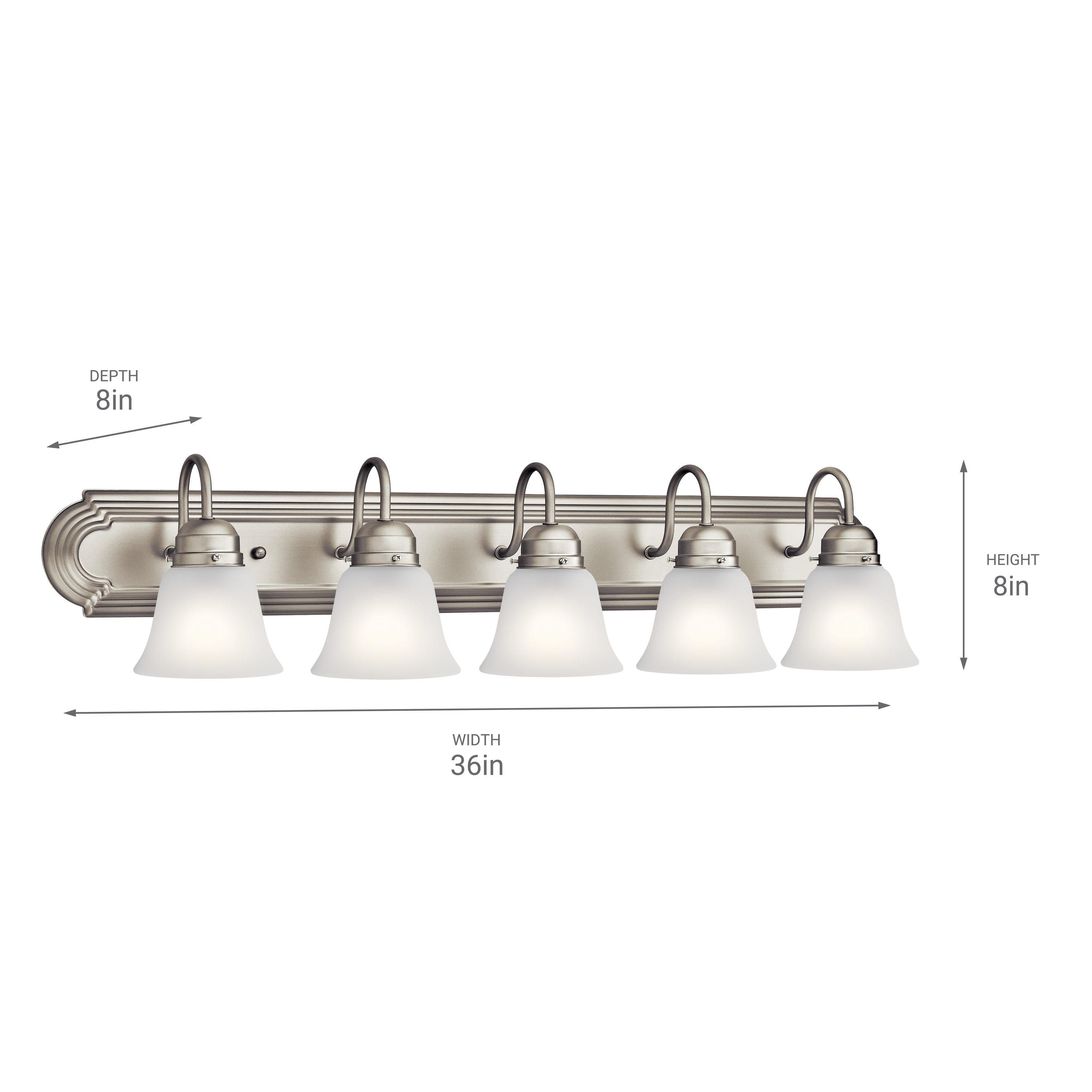 Kichler Lighting 5 - Light Vanity in  Brushed Nickel