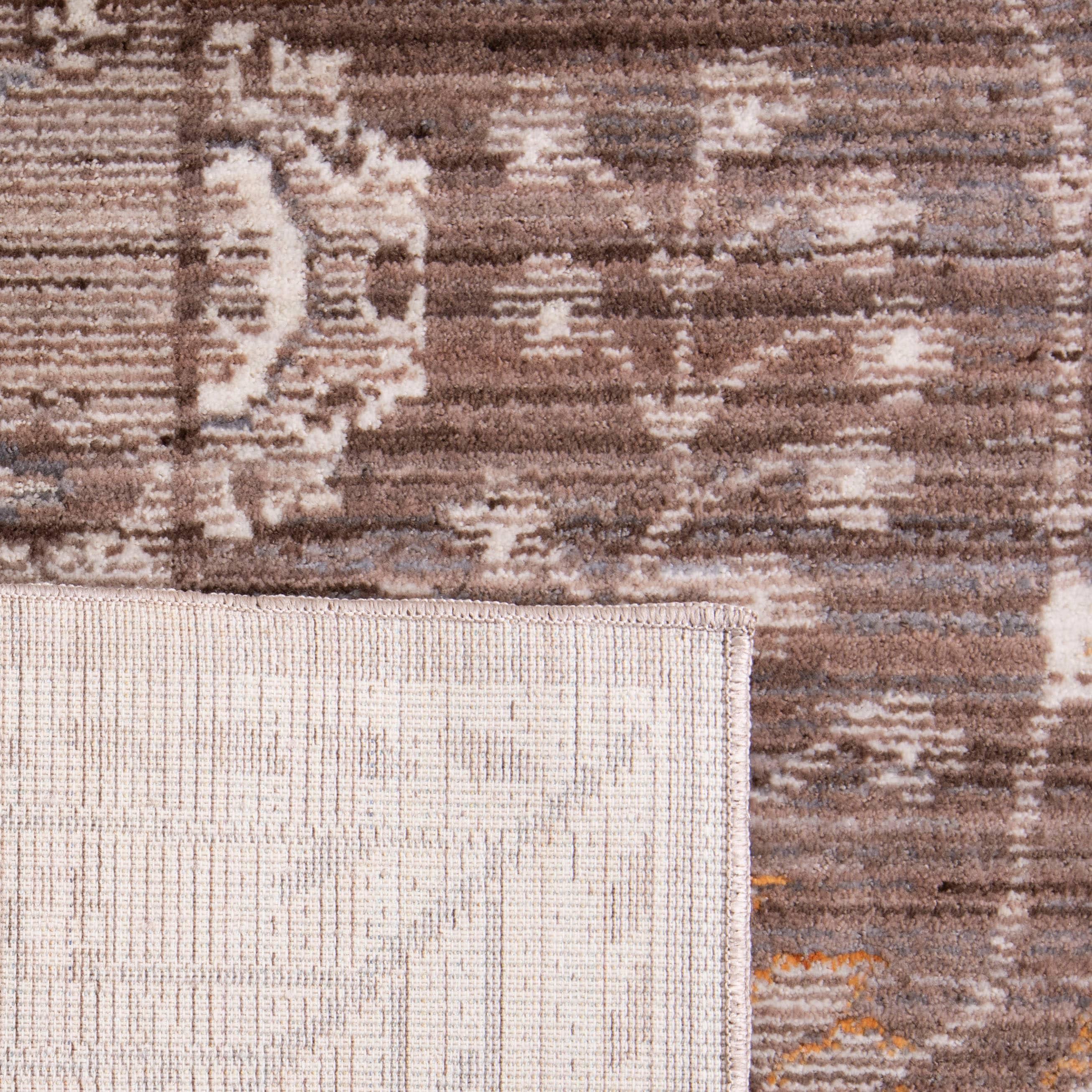Valencia VAL118 Power Loomed Indoor Accent Rug - Brown/Beige - 3'x5' - Safavieh