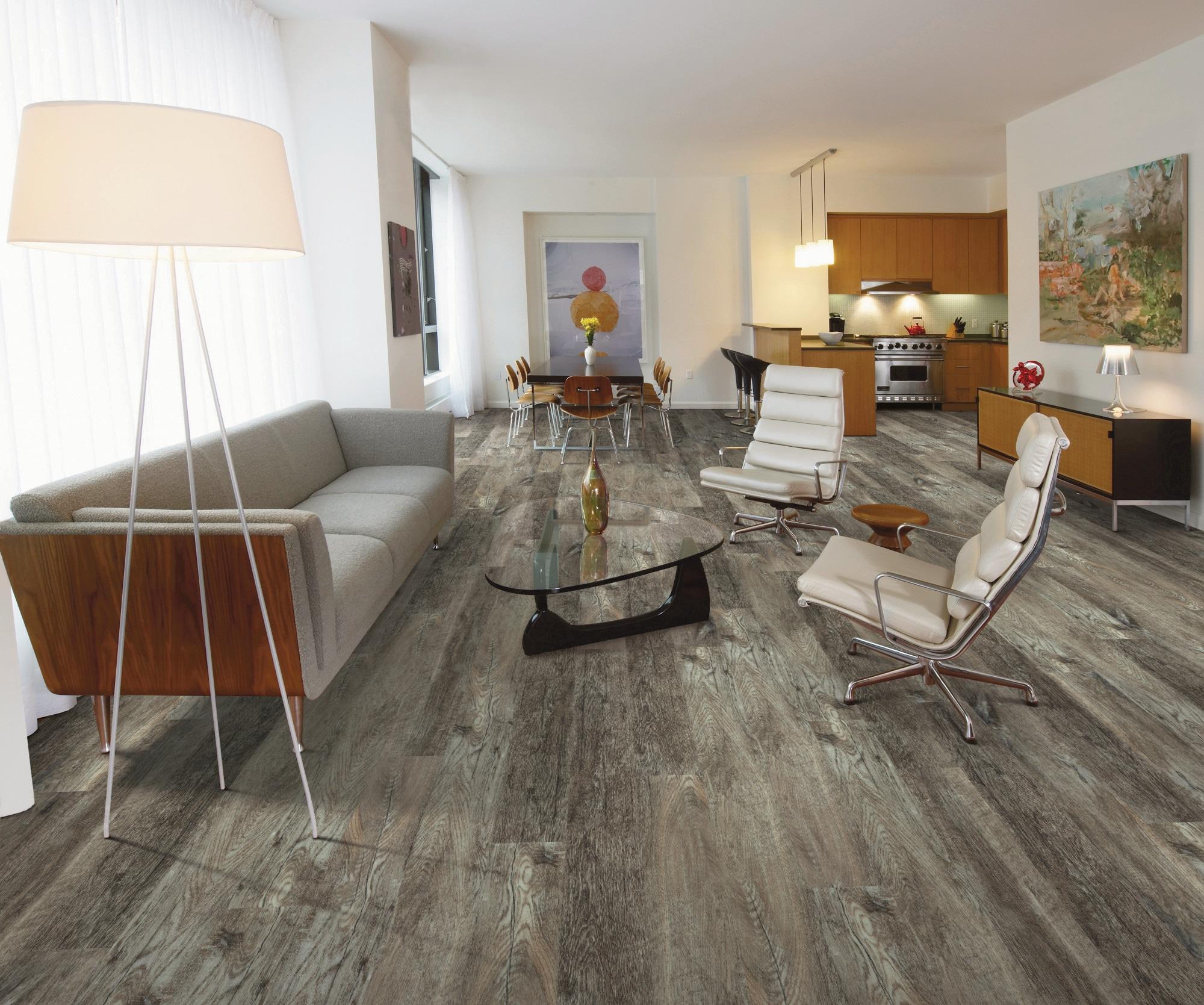 Shaw Floors Laurel Ridge 7 in. x 48 in. Sterling Oak, Luxury Vinyl Plank Flooring (18.68 sq. ft. / Carton) (8 Planks)