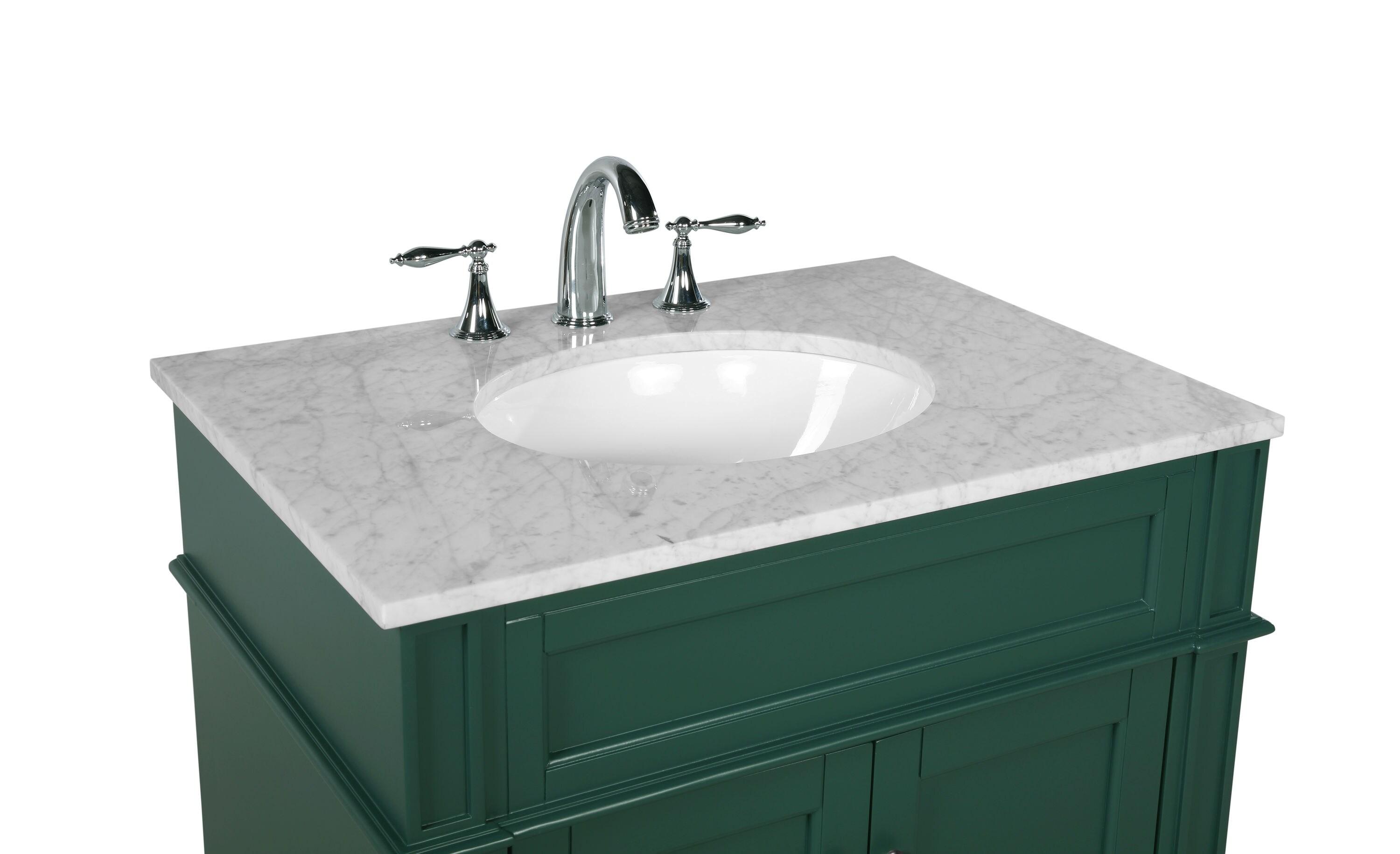 Elegant Decor  30 in. Single Bathroom Vanity in Green