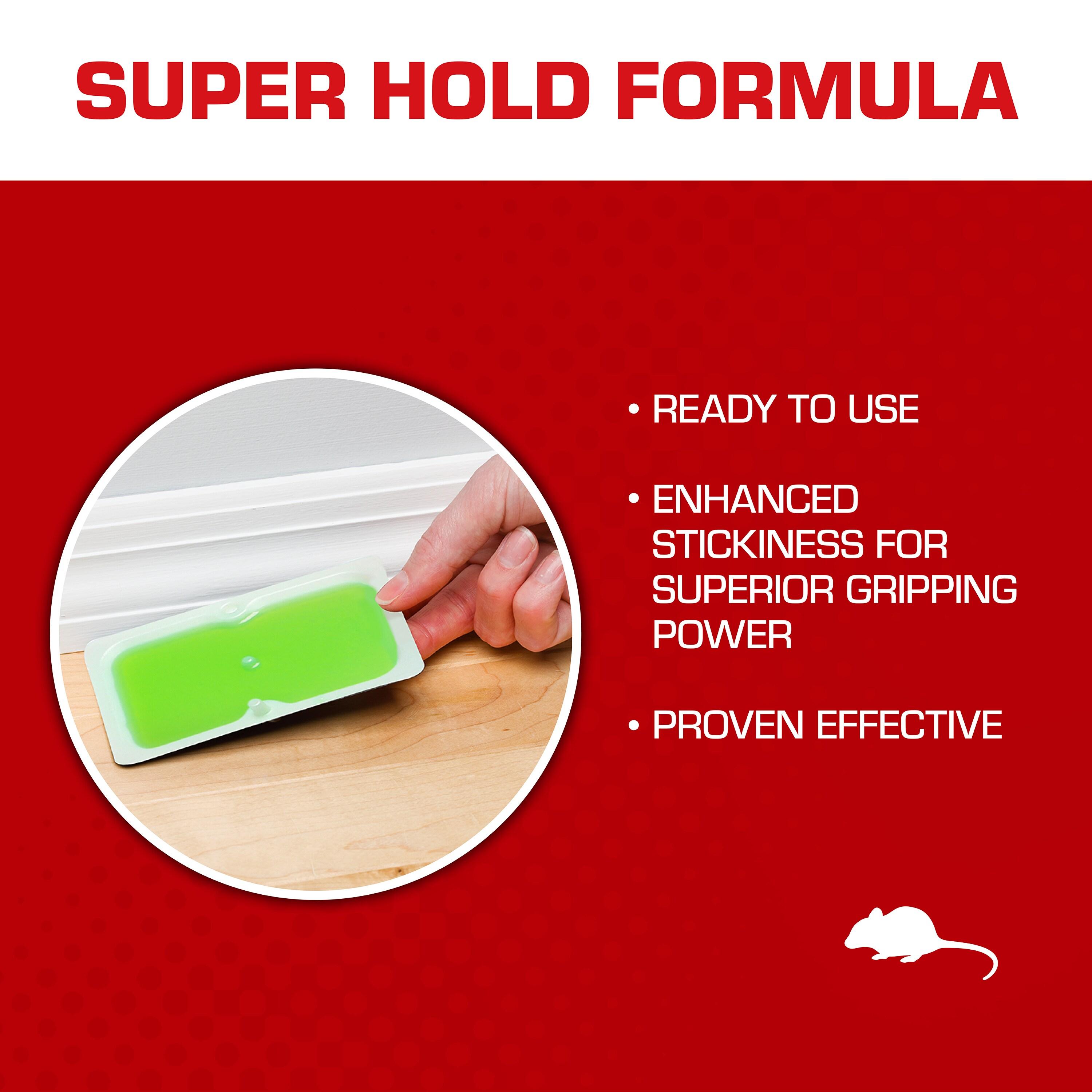 Tomcat Super Hold Glue Traps Mouse Size, Ready-To-Use, 4 Traps