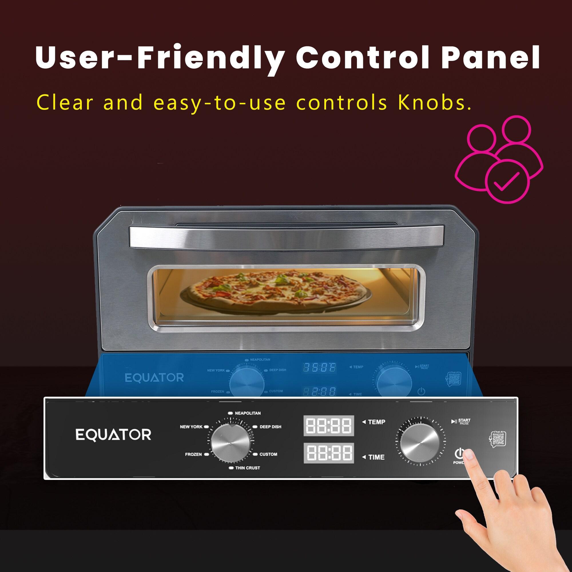 Equator Advanced Appliances Equator ELECTRIC PIZZA OVEN Multi Program w/ Baking Stone Countertop 0.5cf 110V | Wayfair