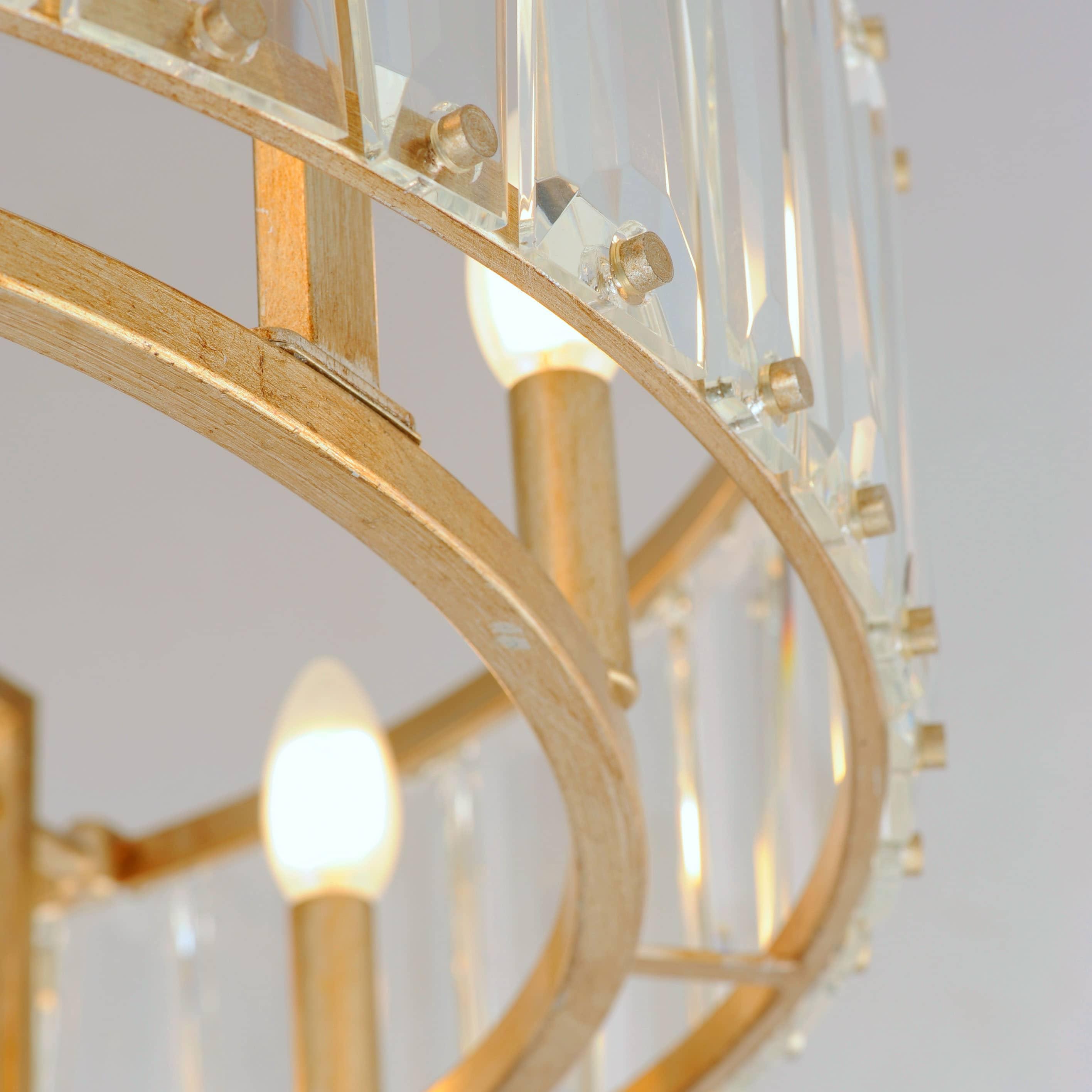 33 in. Odeon Golden Silver Fandelight