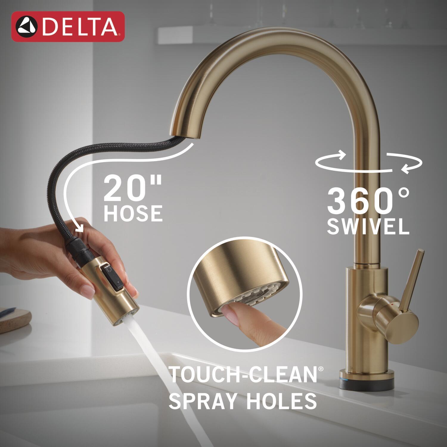 Trinsic Pull Down Sprayer Touch Kitchen Sink Faucet, Touch Control Kitchen Faucet