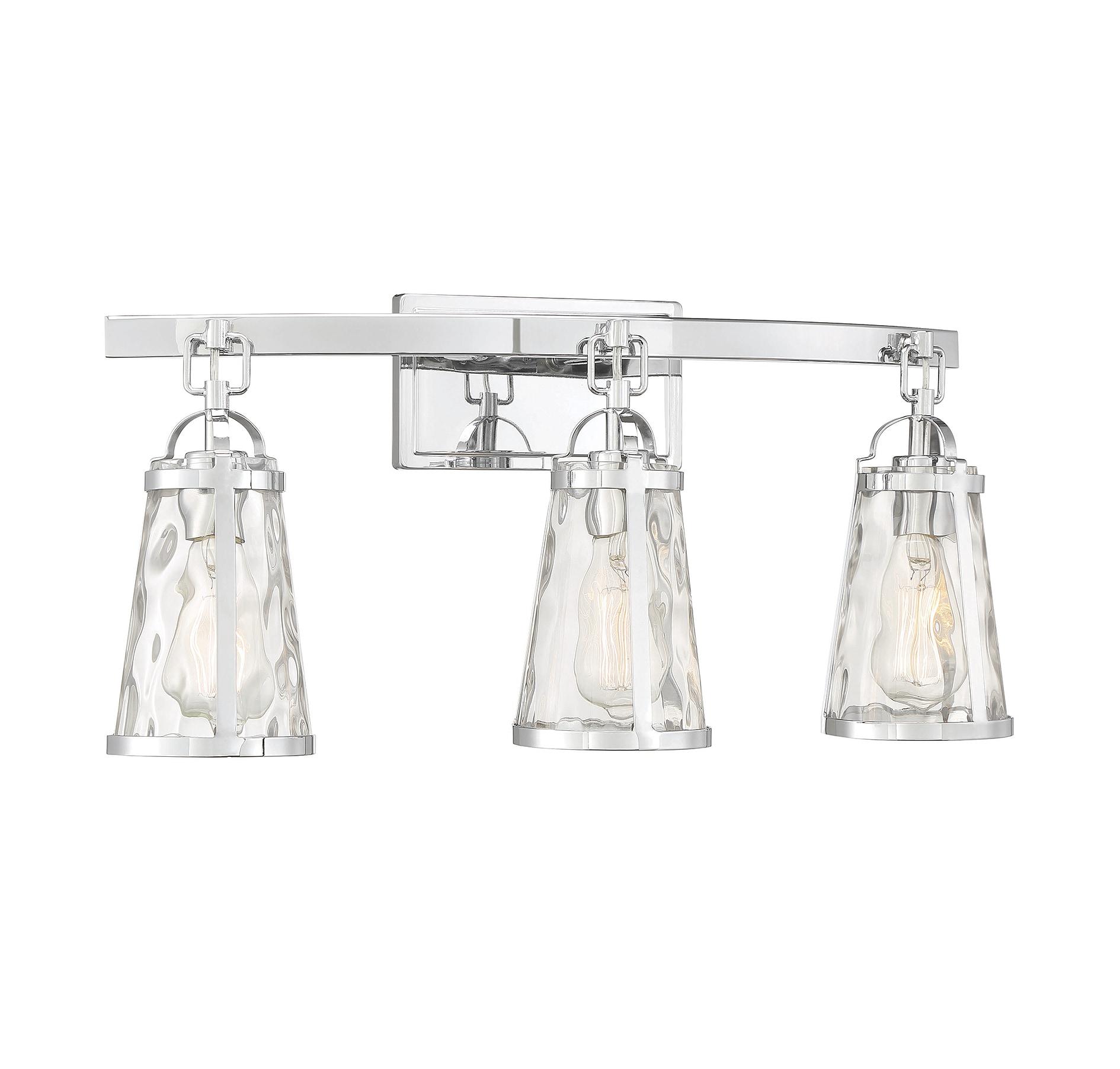 Savoy House Albany 3 - Light Vanity in  Polished Chrome