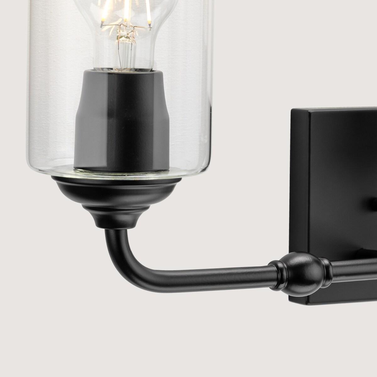 Avec 23.5 in. 3-Light Matte Black Luxe Vanity Light