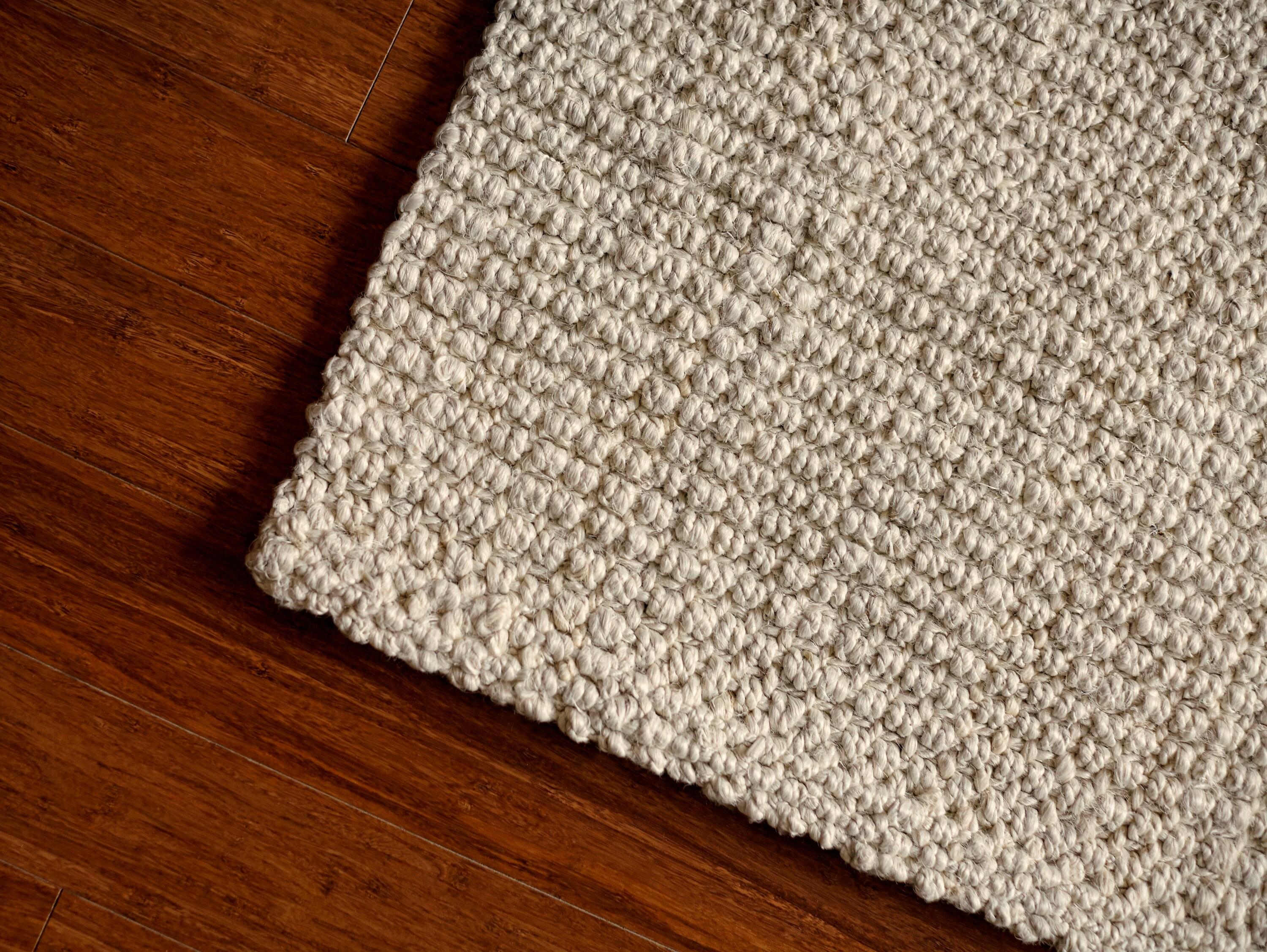 Anji Mountain 4'x6' Andes Handloom Woven Jute Area Rug Ivory