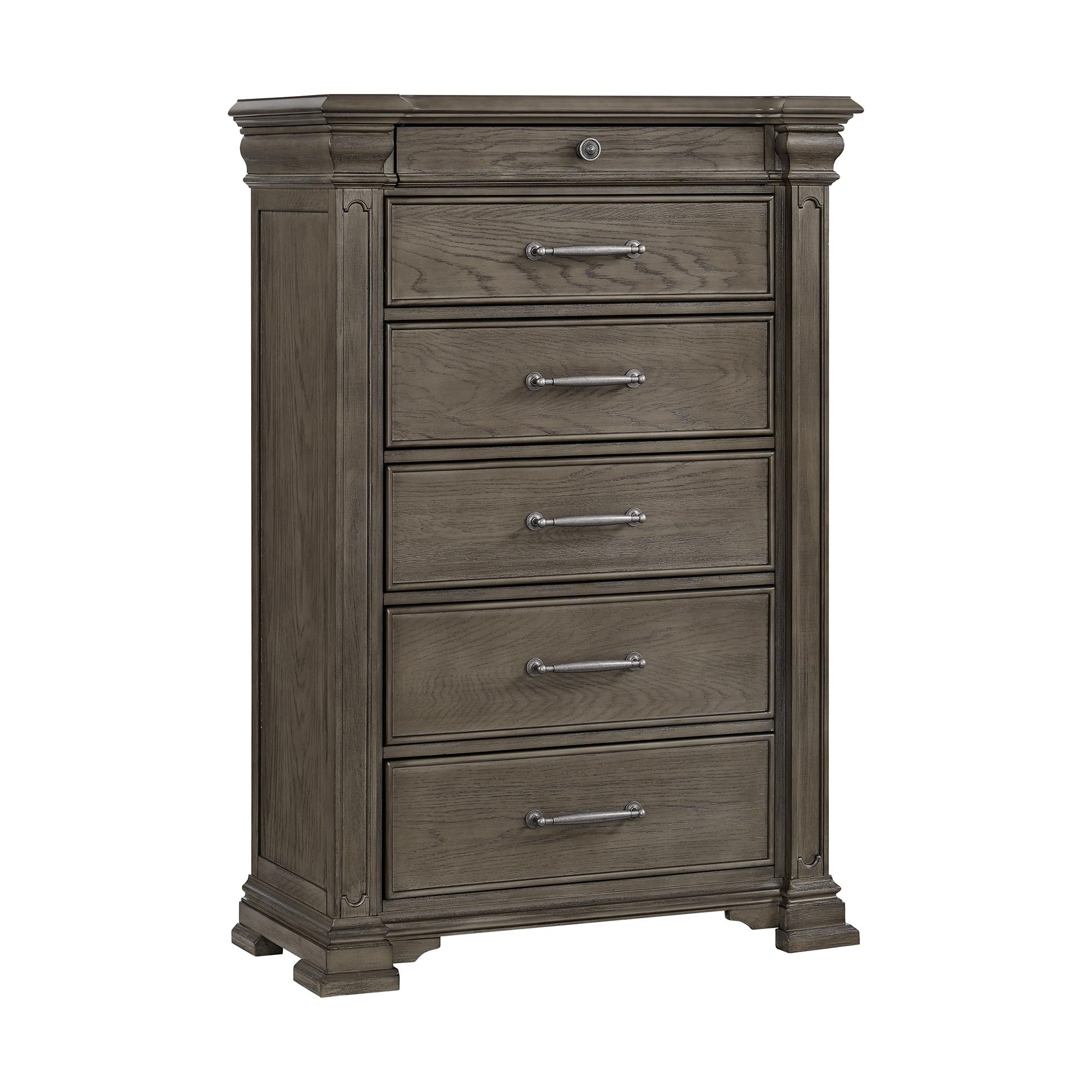 Elements Paterson  6-Drawer Chest in Grey