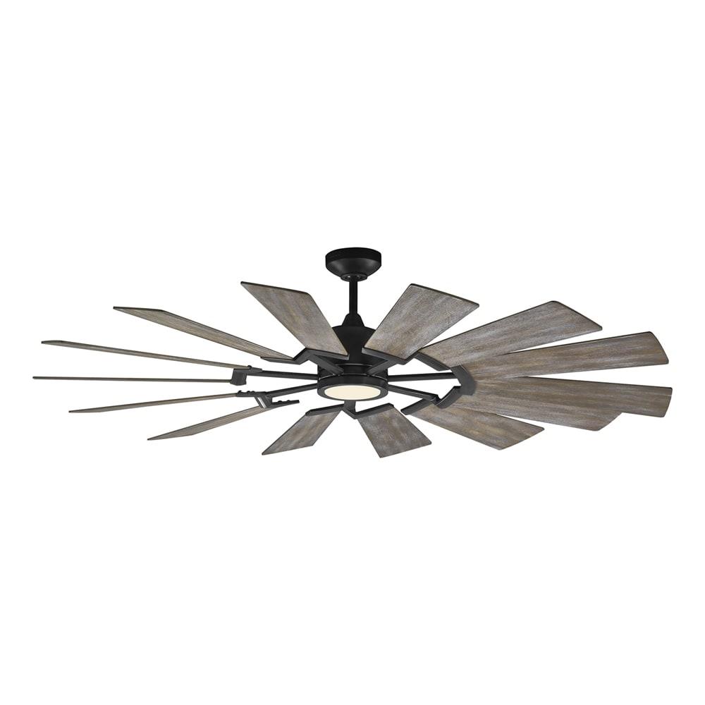Monte Carlo Prairie Prairie 62" 14 Blade Indoor / Outdoor Dc Ceiling Fan - Grey