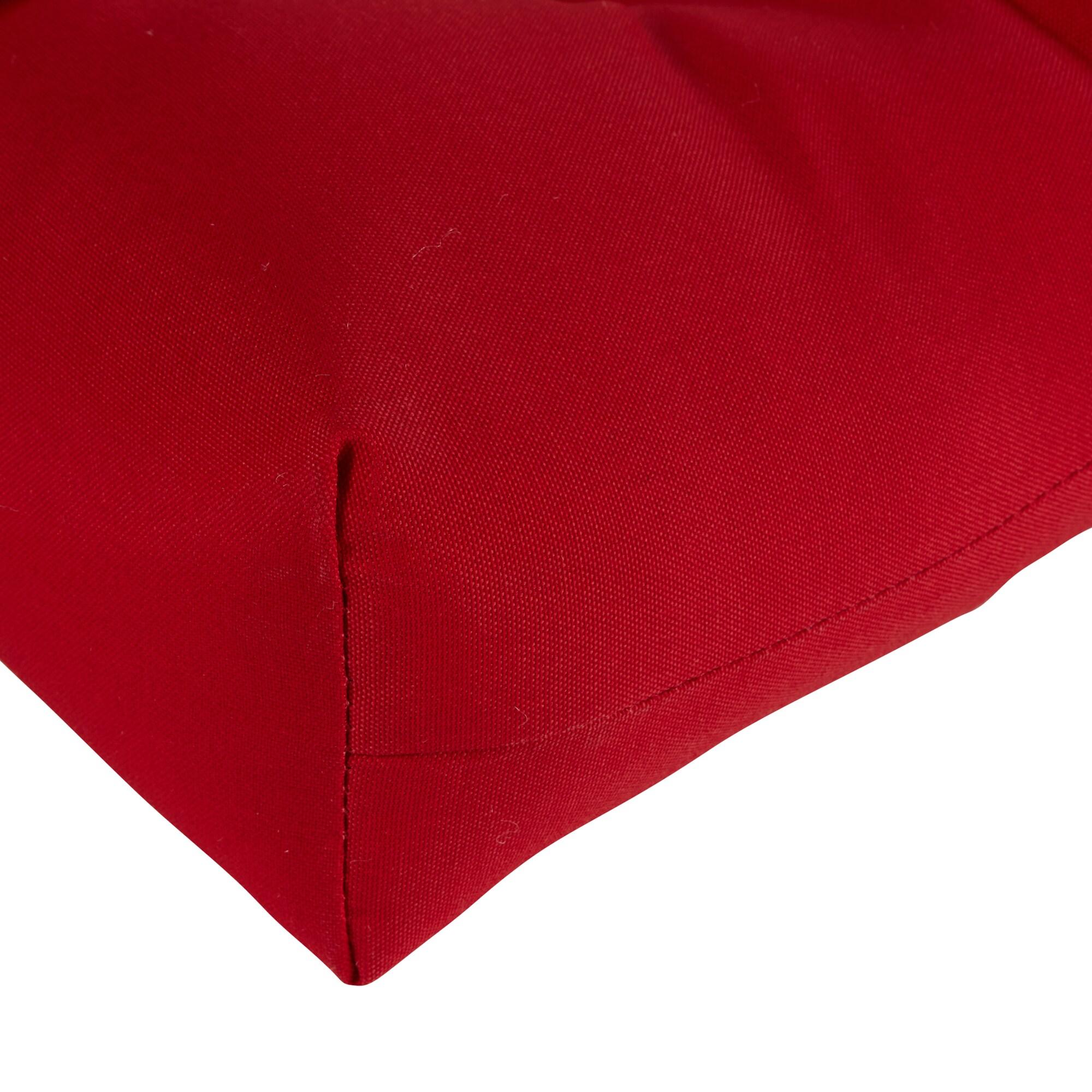 Greendale Home Fashions Salsa Red 44 x 17 in. Outdoor Bench Seat Cushion