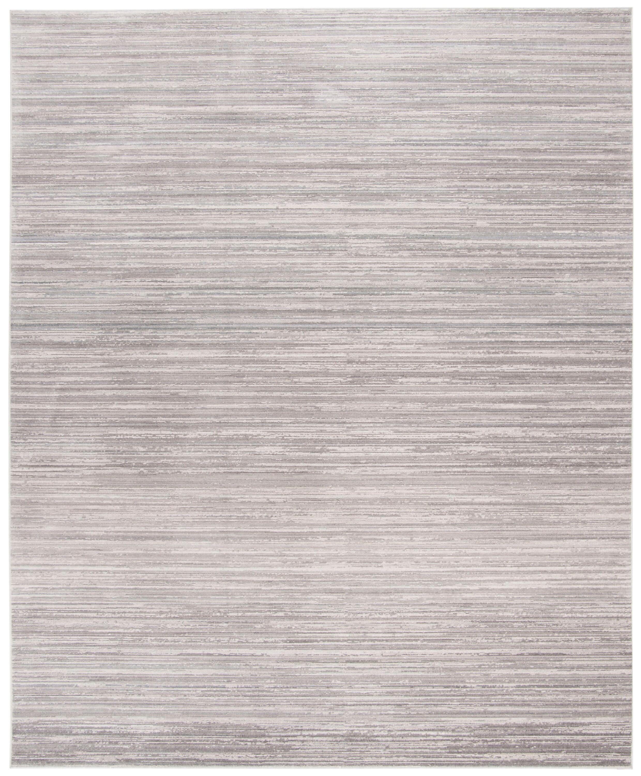 SAFAVIEH Mystique Savannah Solid Polyester Area Rug, Slate, 8' x 10'