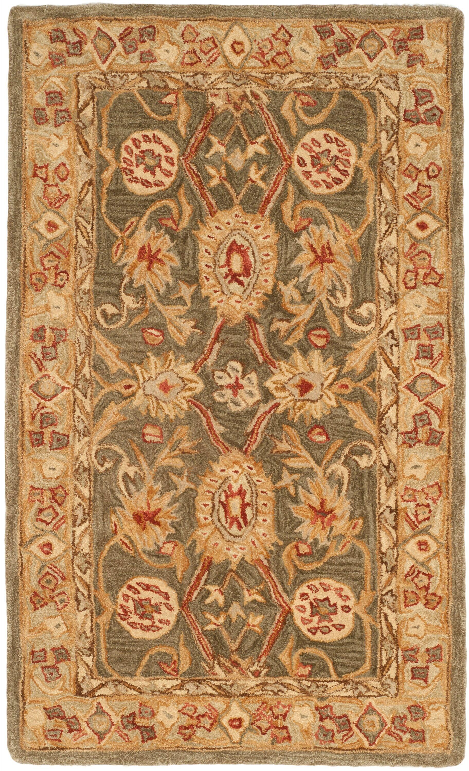 Anatolia AN516 Hand Tufted Indoor Accent Rug - Brown/Ivory - 3'x5' - Safavieh