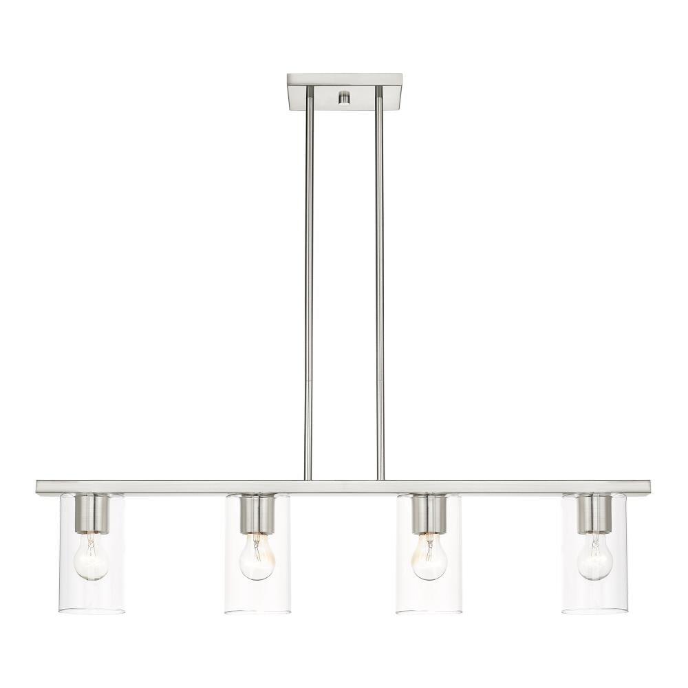 Livex Lighting Zurich 4 - Light Chandelier in  Brushed Nickel