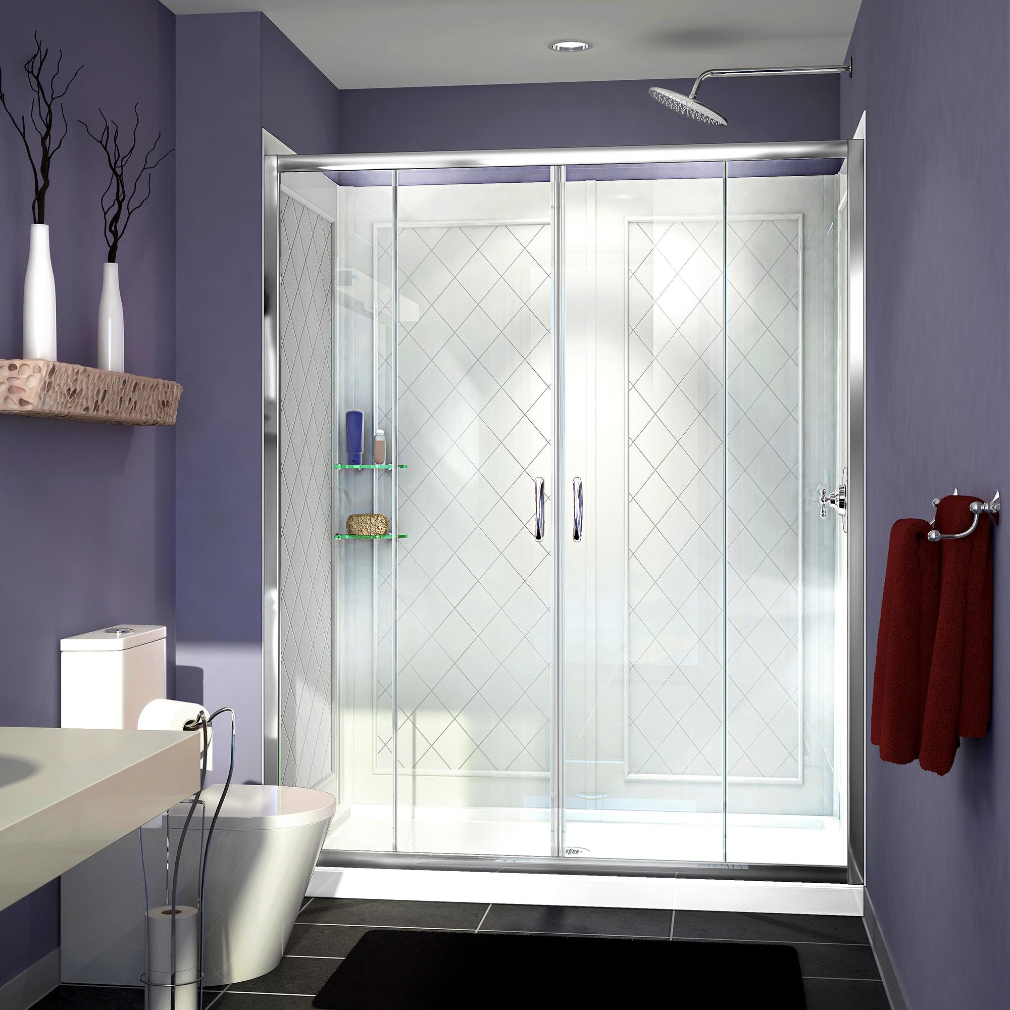 Visions 60" x 36" x 76.75" Frameless Shower Enclosures
