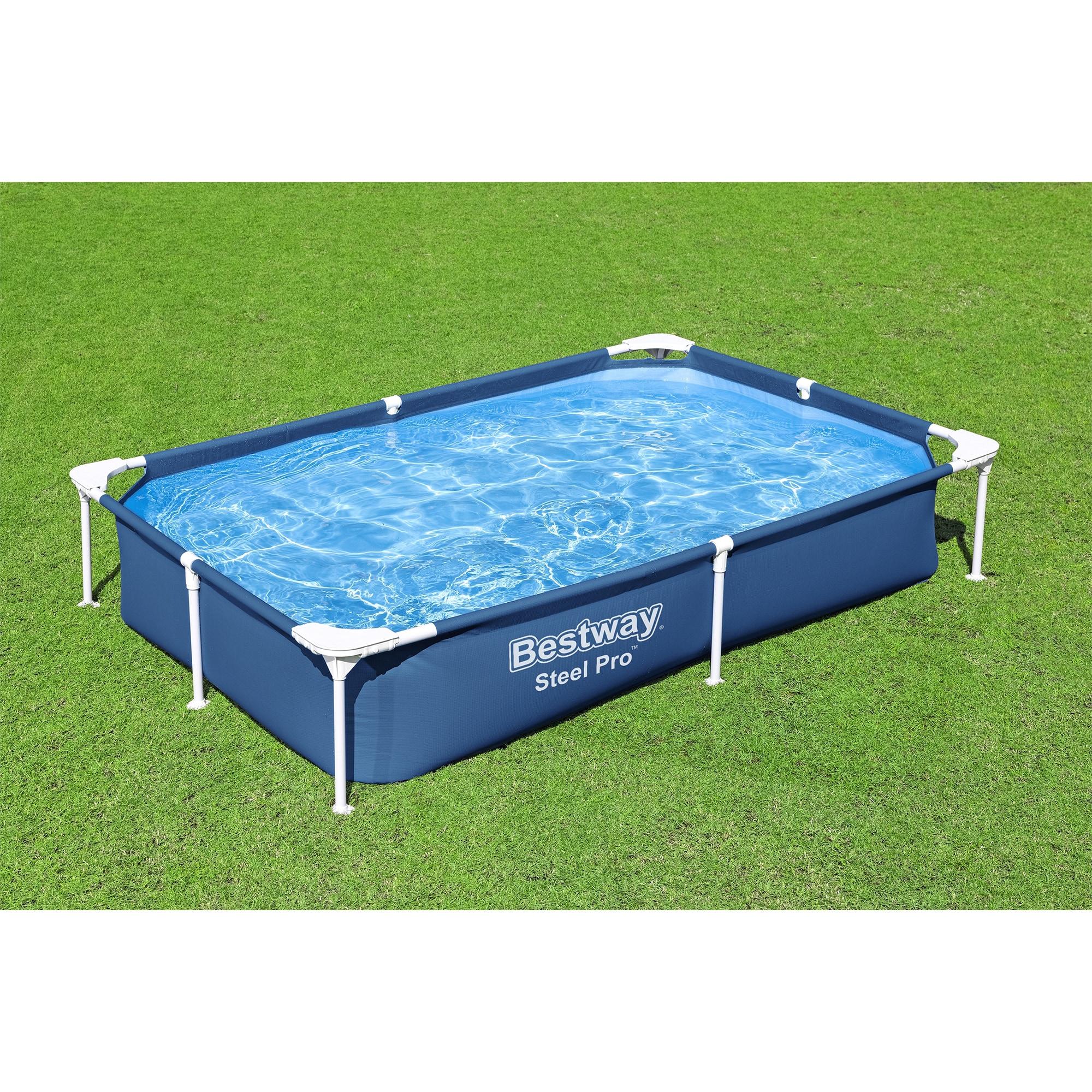 Bestway Bestway Steel Pro Rectangular Above Ground Swimming Pool Set