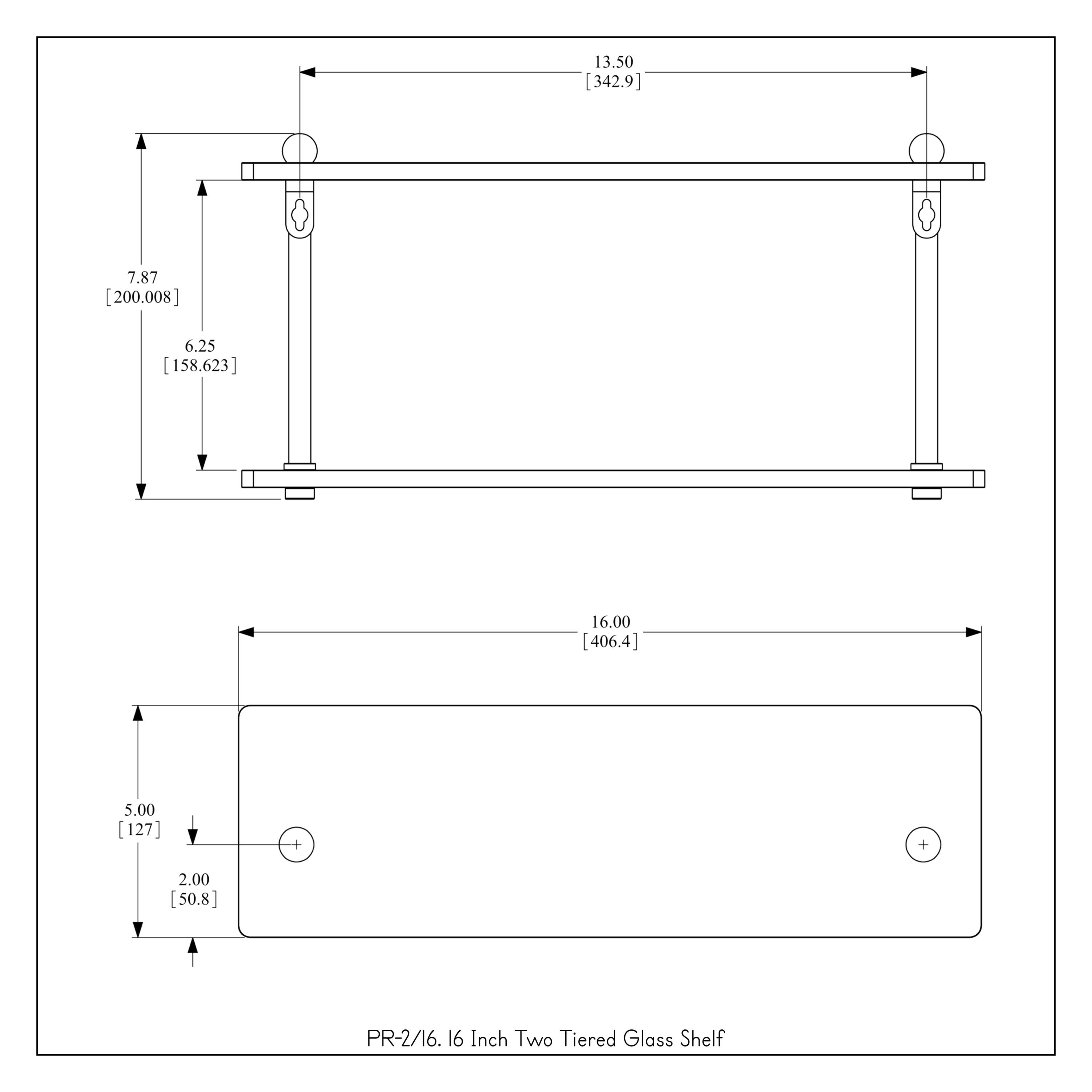 Morosini 2 Piece Tiered Shelf