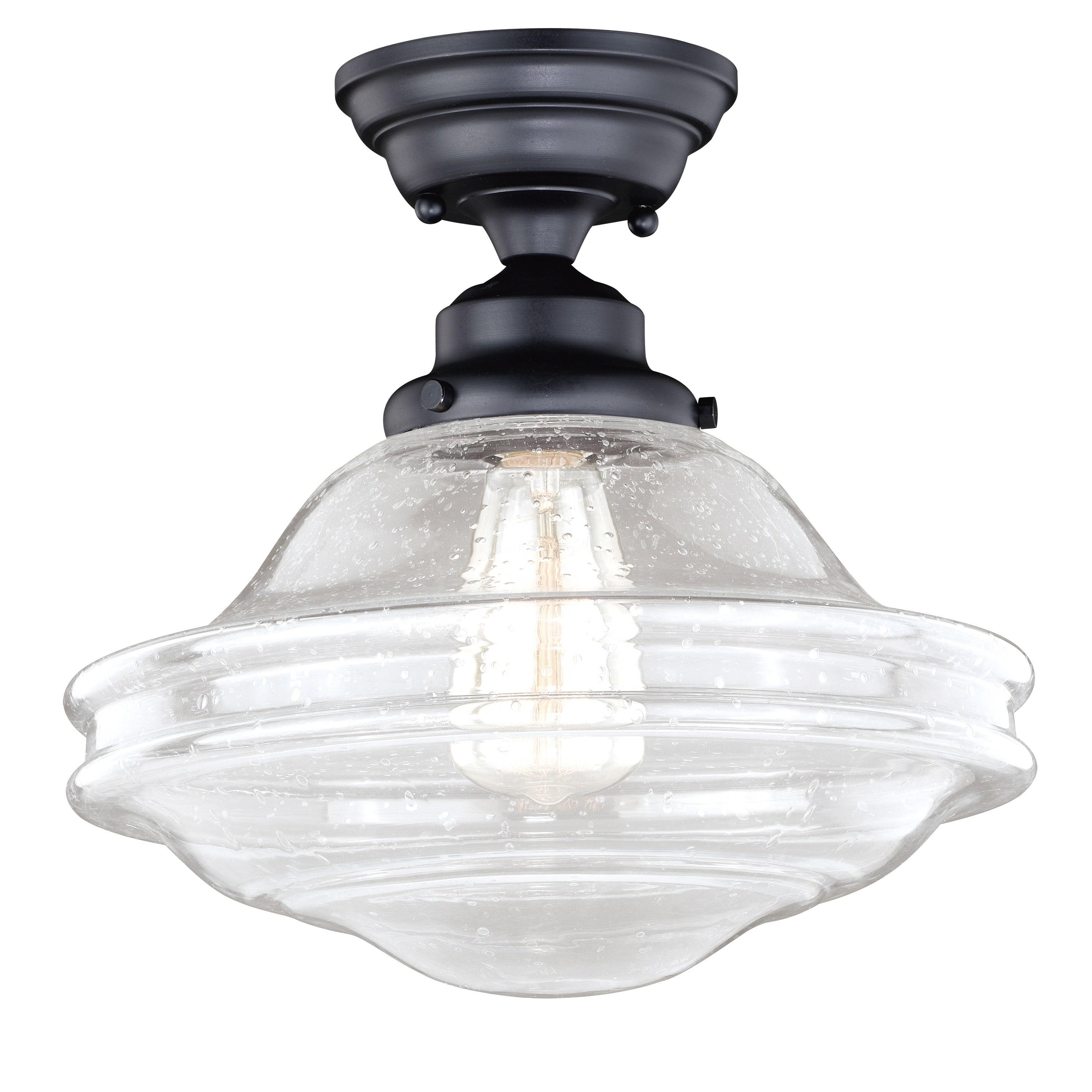 Vaxcel Huntley 1 - Light Flush Mount in  Oil Rubbed Bronze