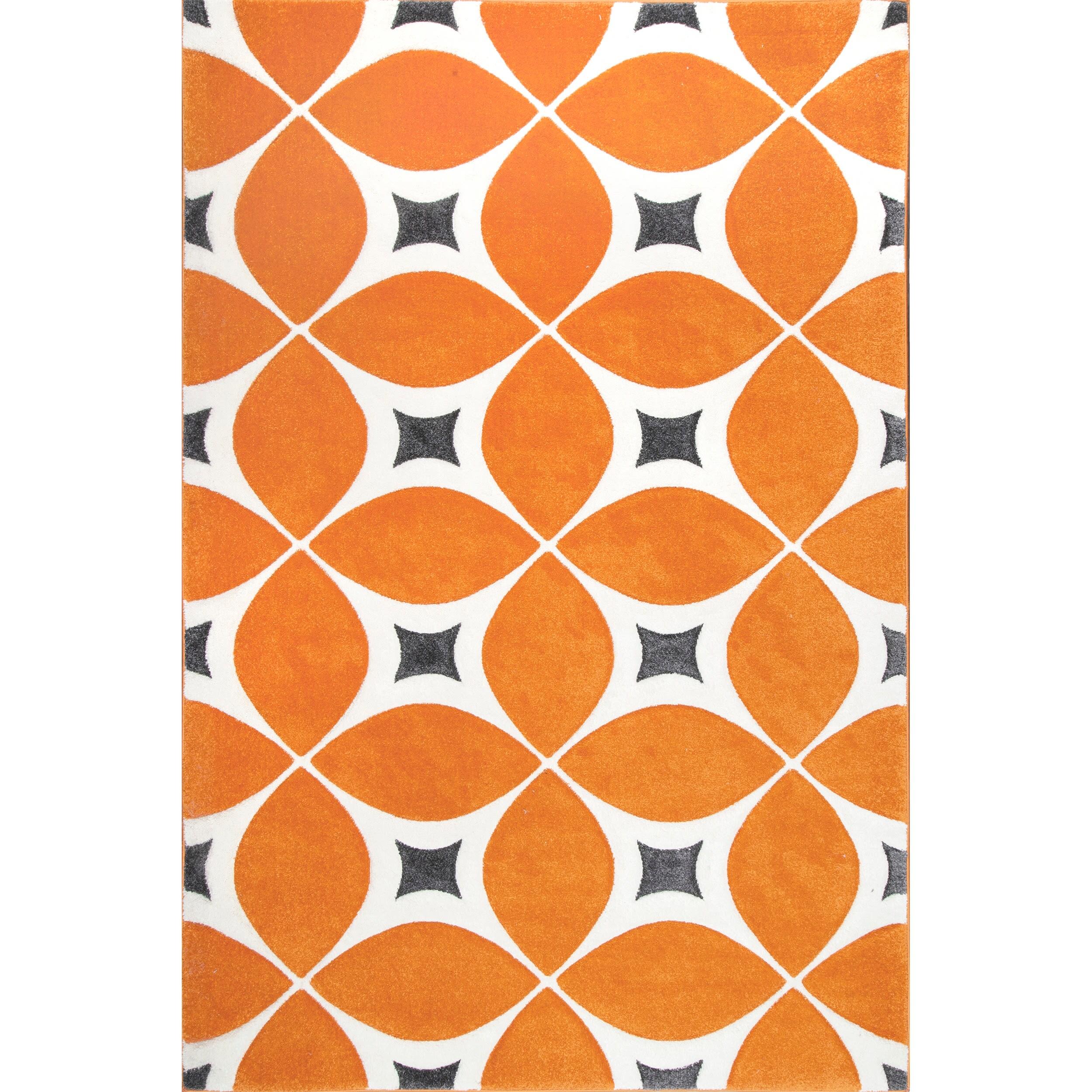 nuLOOM Gabriela Contemporary Accent Rug, 3' x 5', Deep Orange