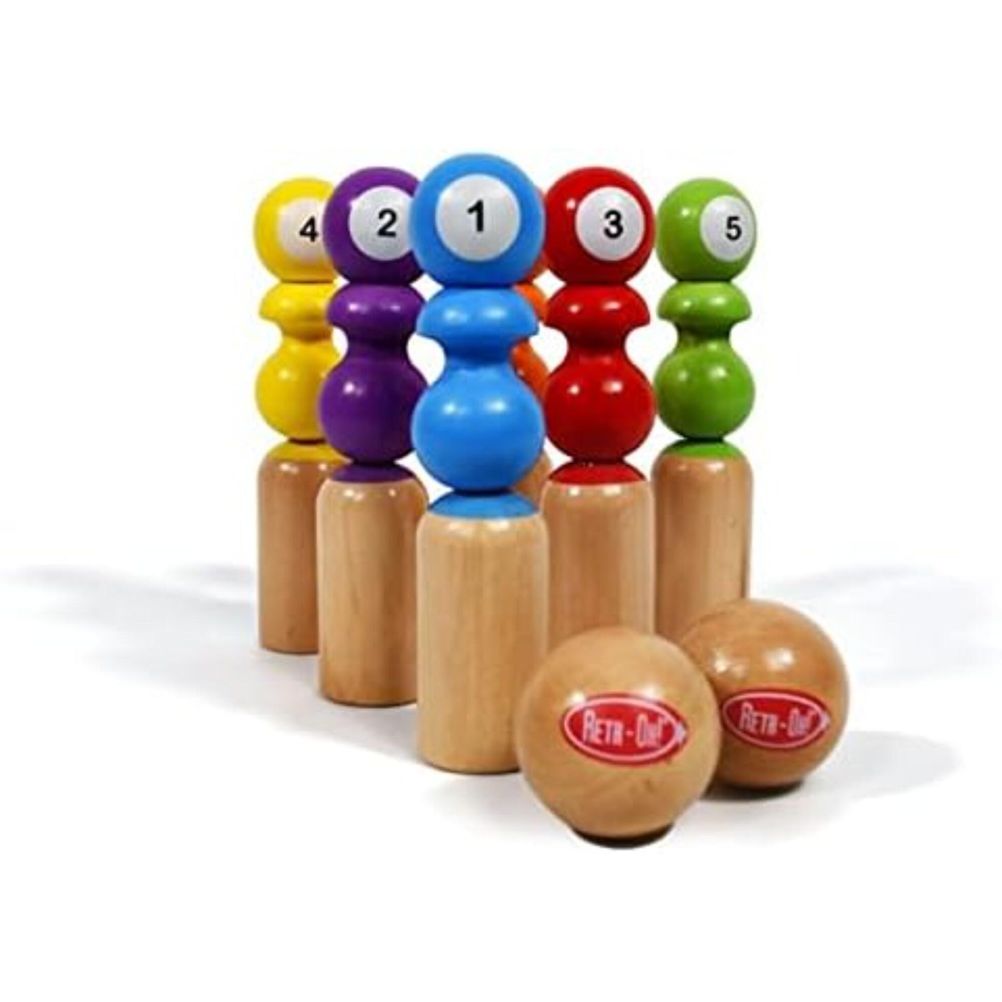 Fun2Give Solid Wood Bowling