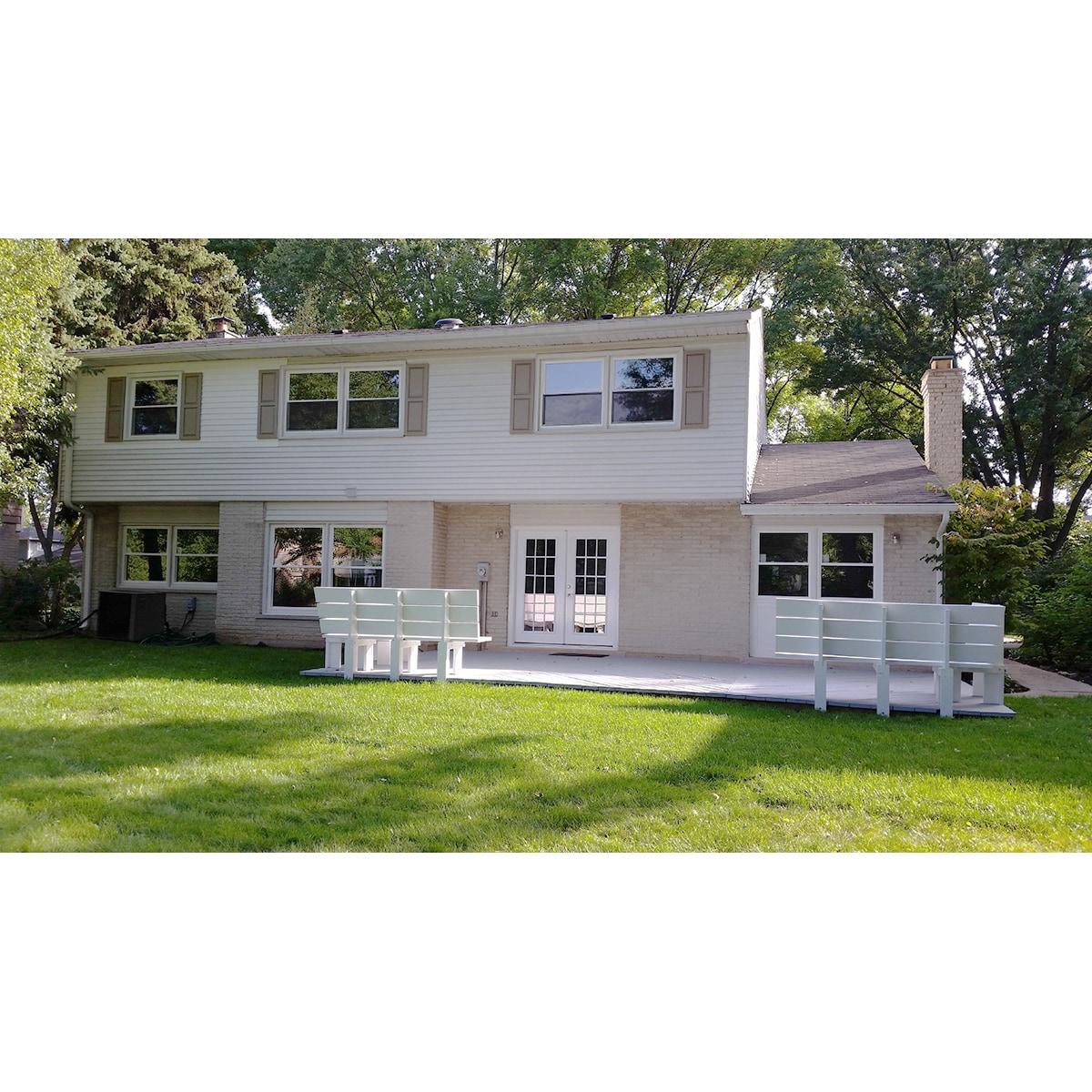 14 1/2"W x 37"H Lifetime Vinyl, TailorMade Two Equal Panels, Raised Panel Shutters, Clay