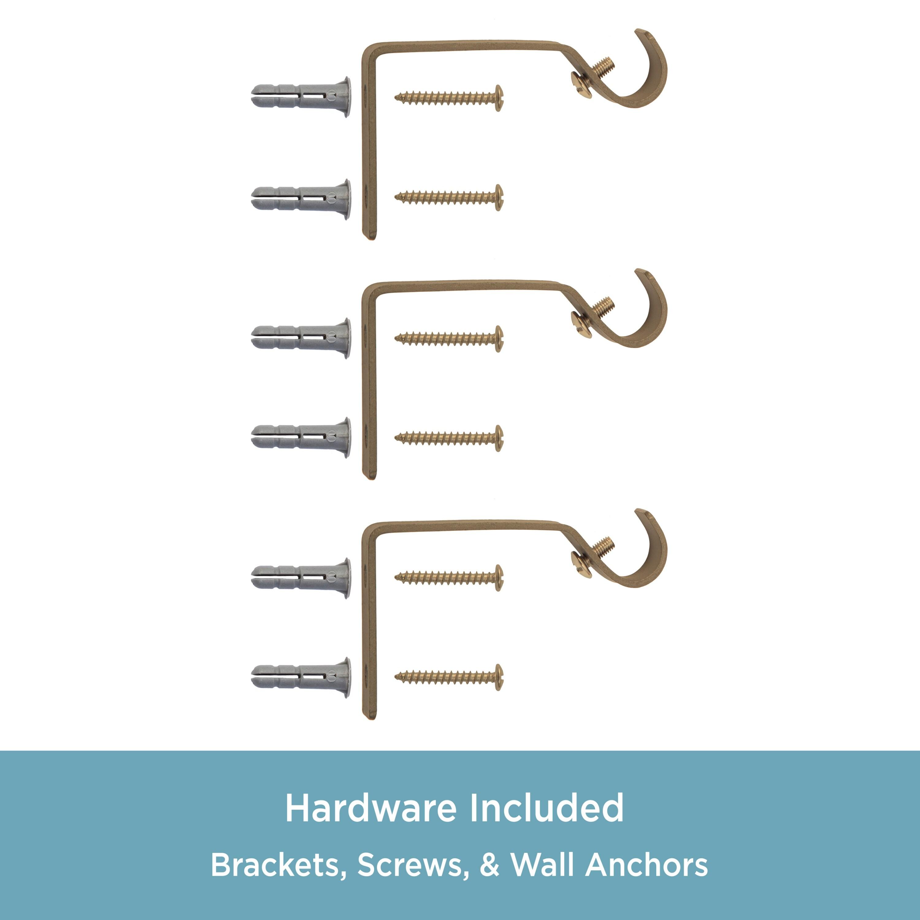 Kenney Kingstown Metal Adjustable 0.5" Single Curtain Rod