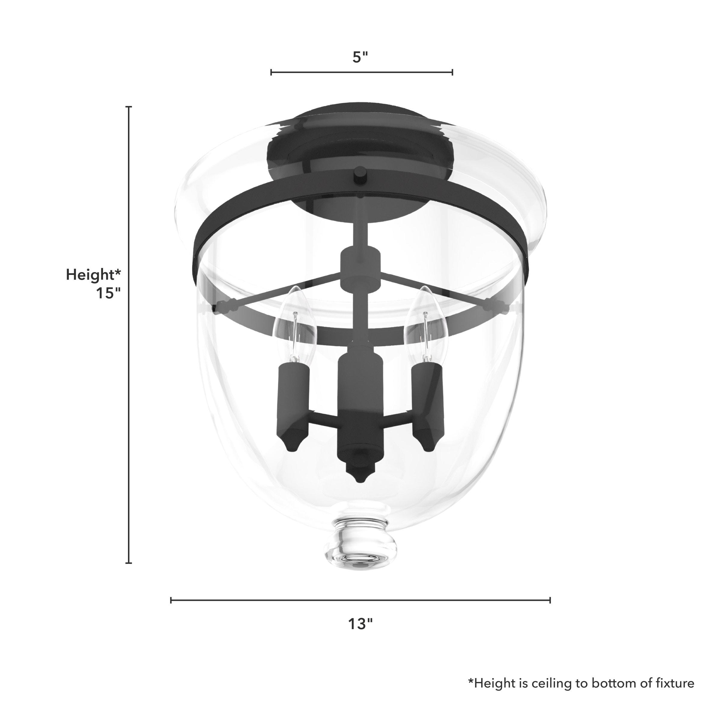 Belltown 3 - Light 13'' Unique/Statement Urn Semi Flush Mount