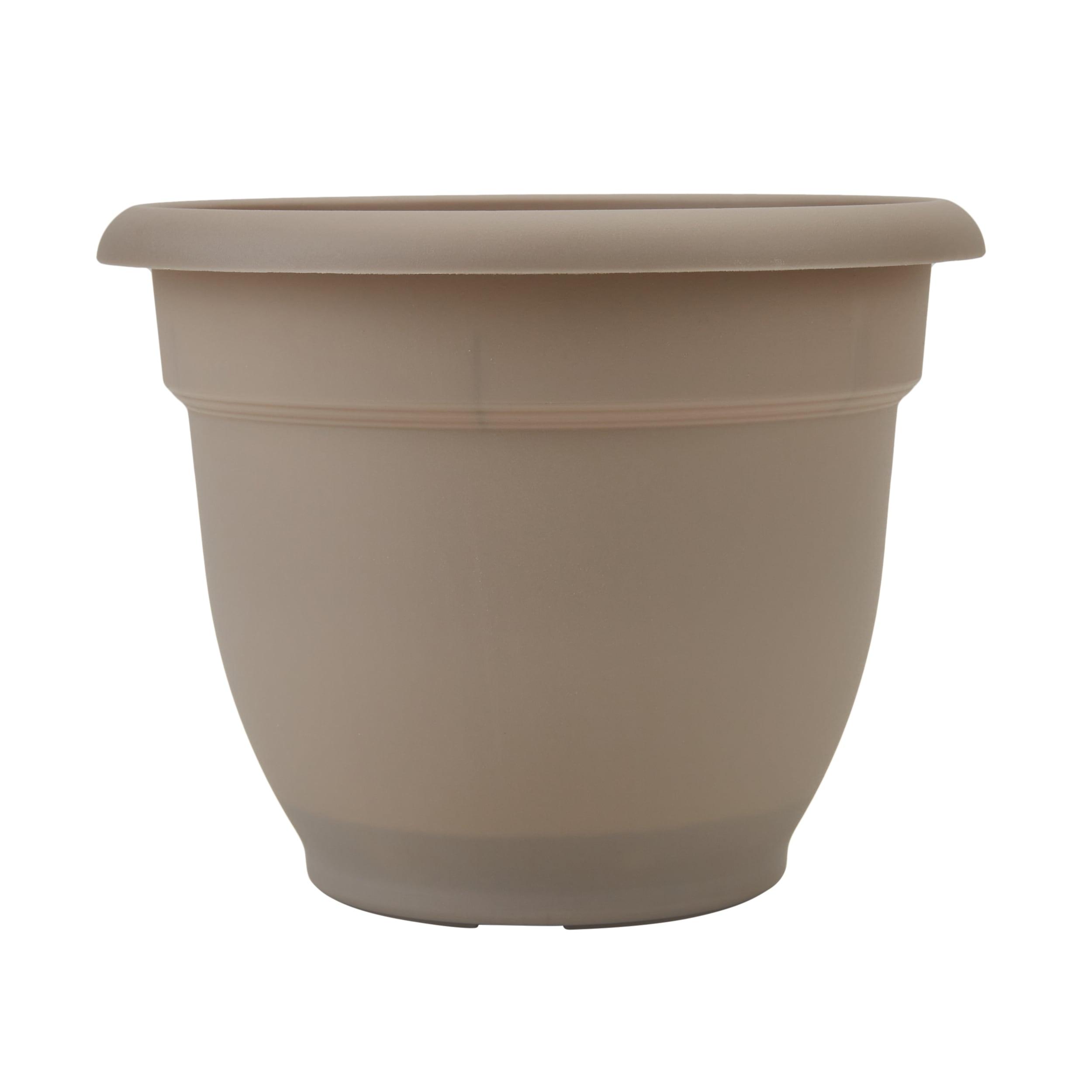 Bloem 6-in Ariana Self Watering Plastic Planter - Pebble Stone Beige