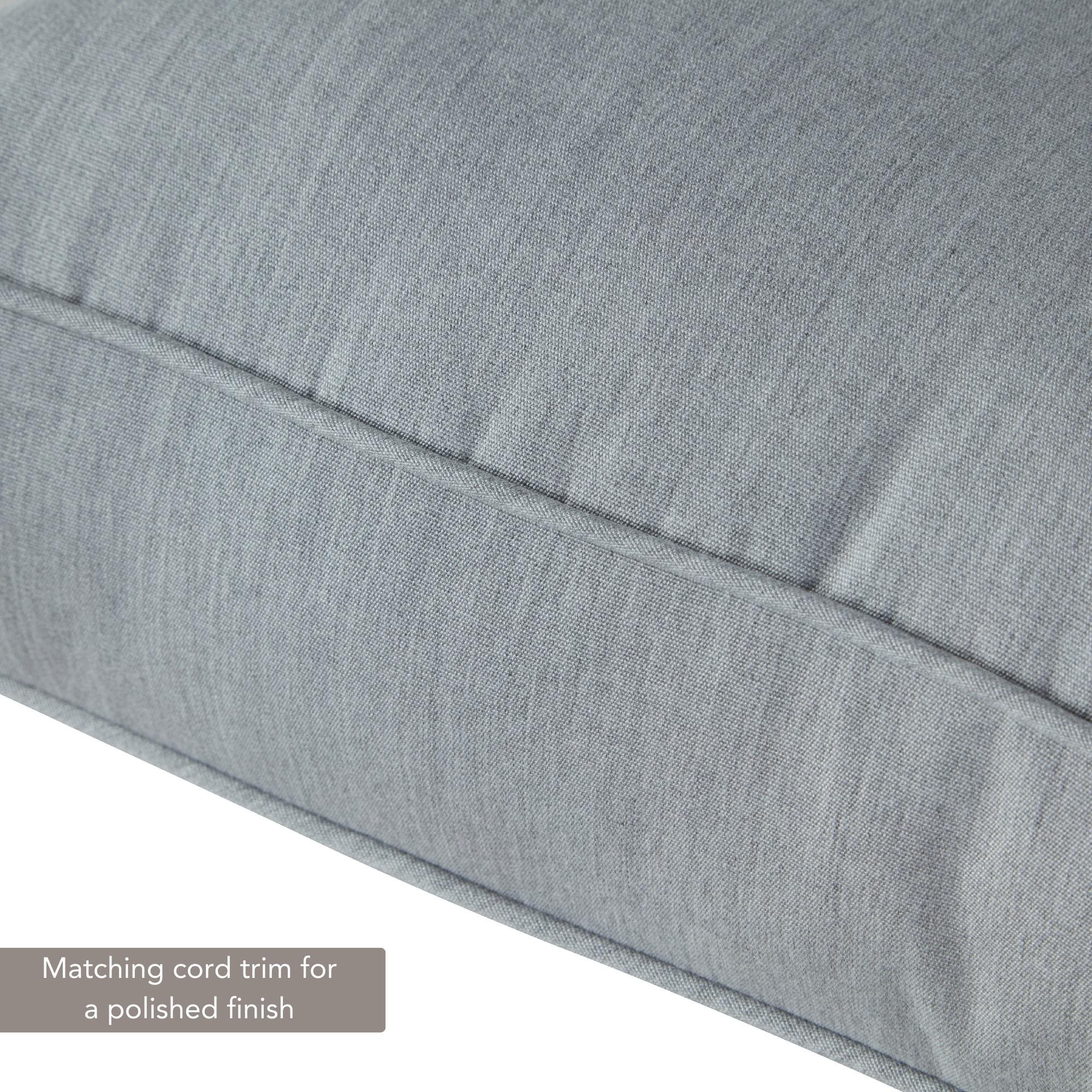 Sunbrella 2-Piece Outdoor Deep Seat Cushion Set in Canvas Granite