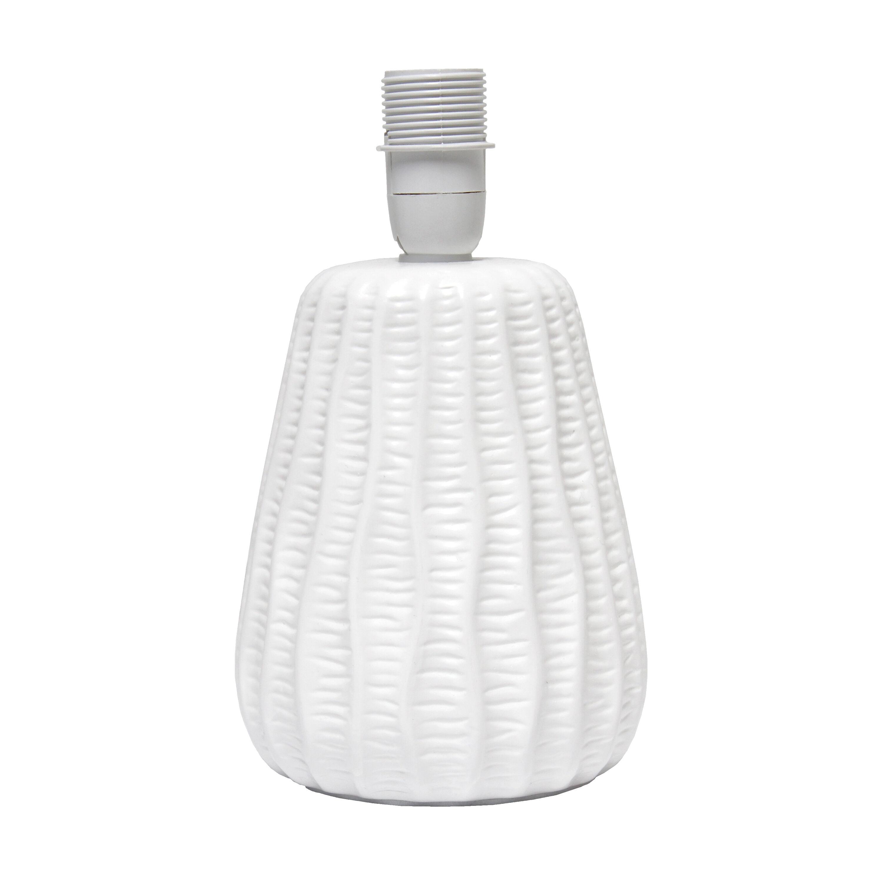 11.02" Mini Modern Ceramic Pastel Accent Bedside Table Desk Lamp: ETL Listed, No Assembly - Simple Designs