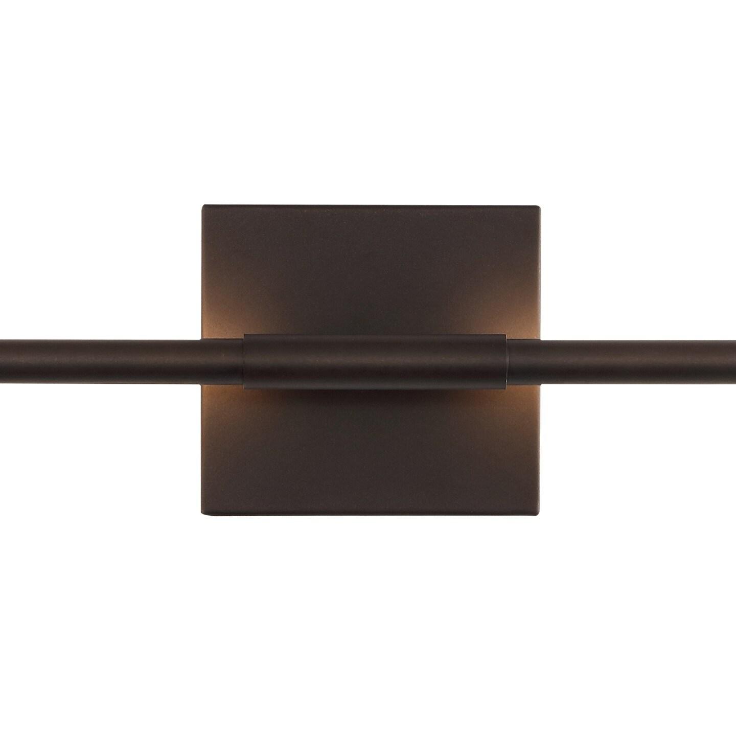 JONATHAN Y Makena 16.25" Modern Minimalist Dimmable Integrated LED Metal Wall Sconce, Oil Rubbed Bronze