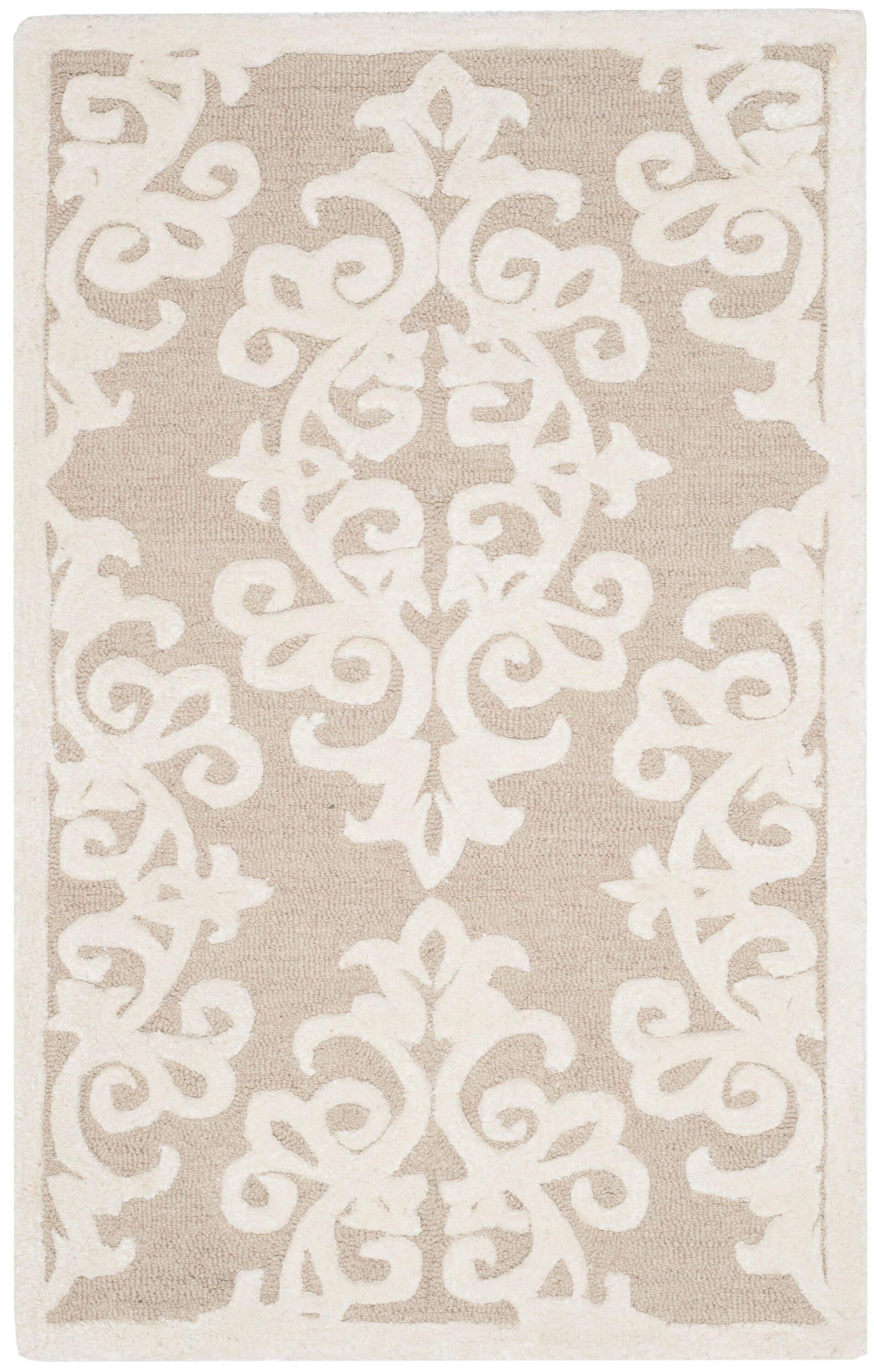 Bella BEL127 Hand Tufted Accent Rug - Sand/Ivory - 2'x3' - Safavieh.