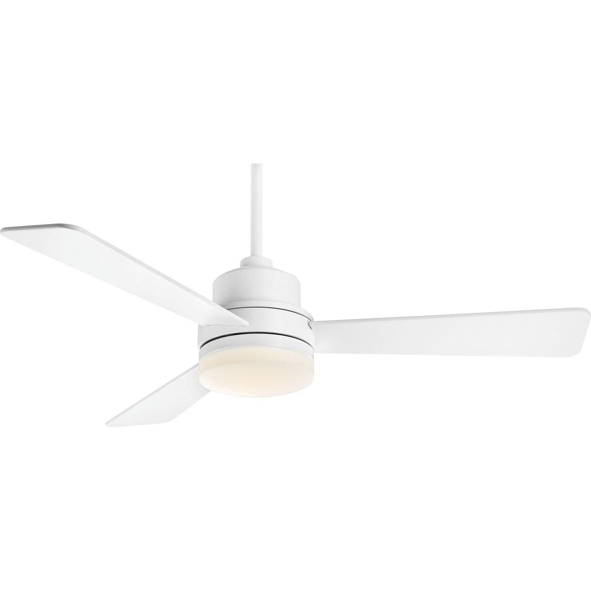 P2556-3030K-Progress Lighting-Trevina II - Wide - Ceiling Fan - 1 Light - Wall Control in Modern style - 52 Inches wide by 15.75 Inches high-White