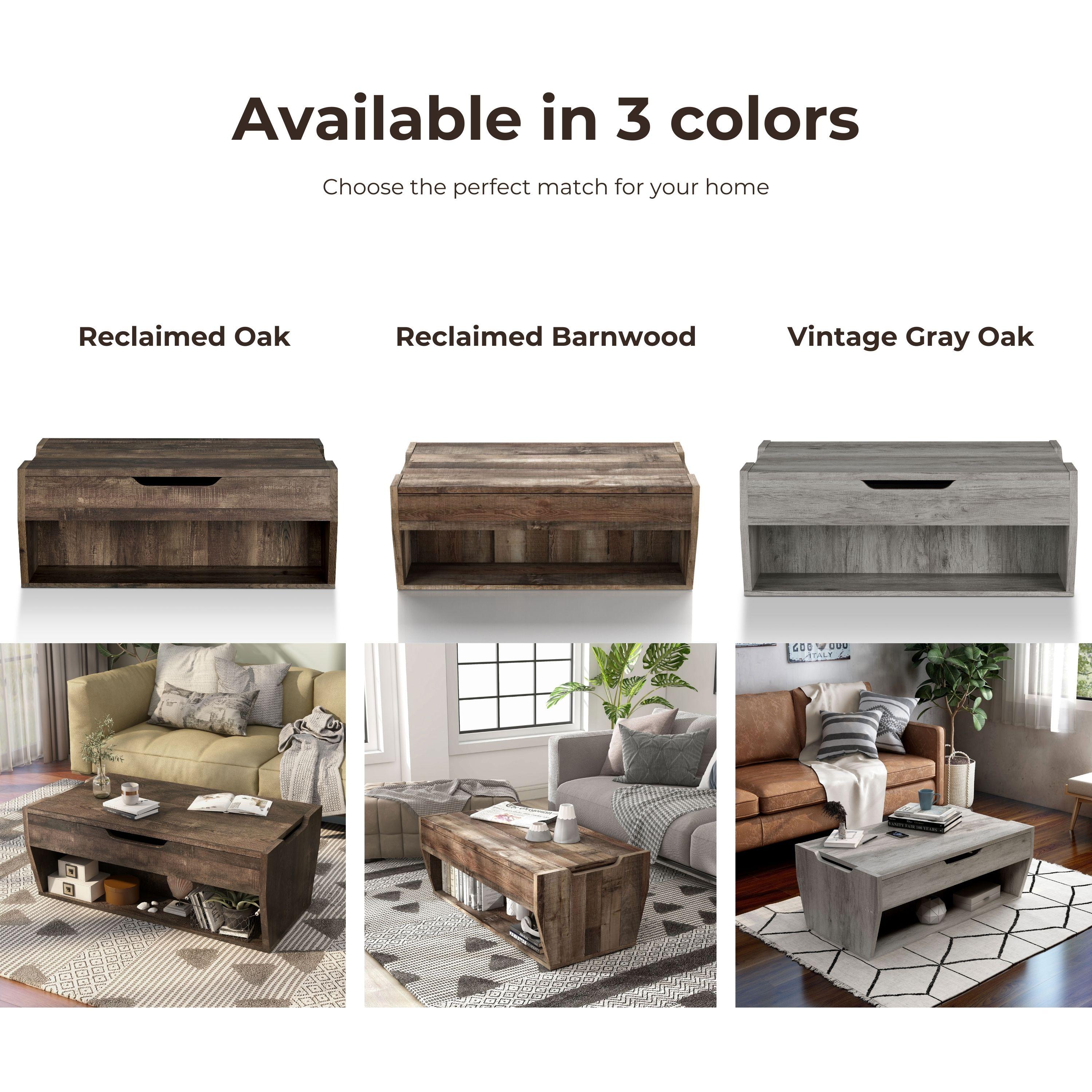 Furniture of America Rere Rustic 41-inch Wood Lift-top Coffee Table by  Reclaimed Oak Reclaimed,Oak Finish