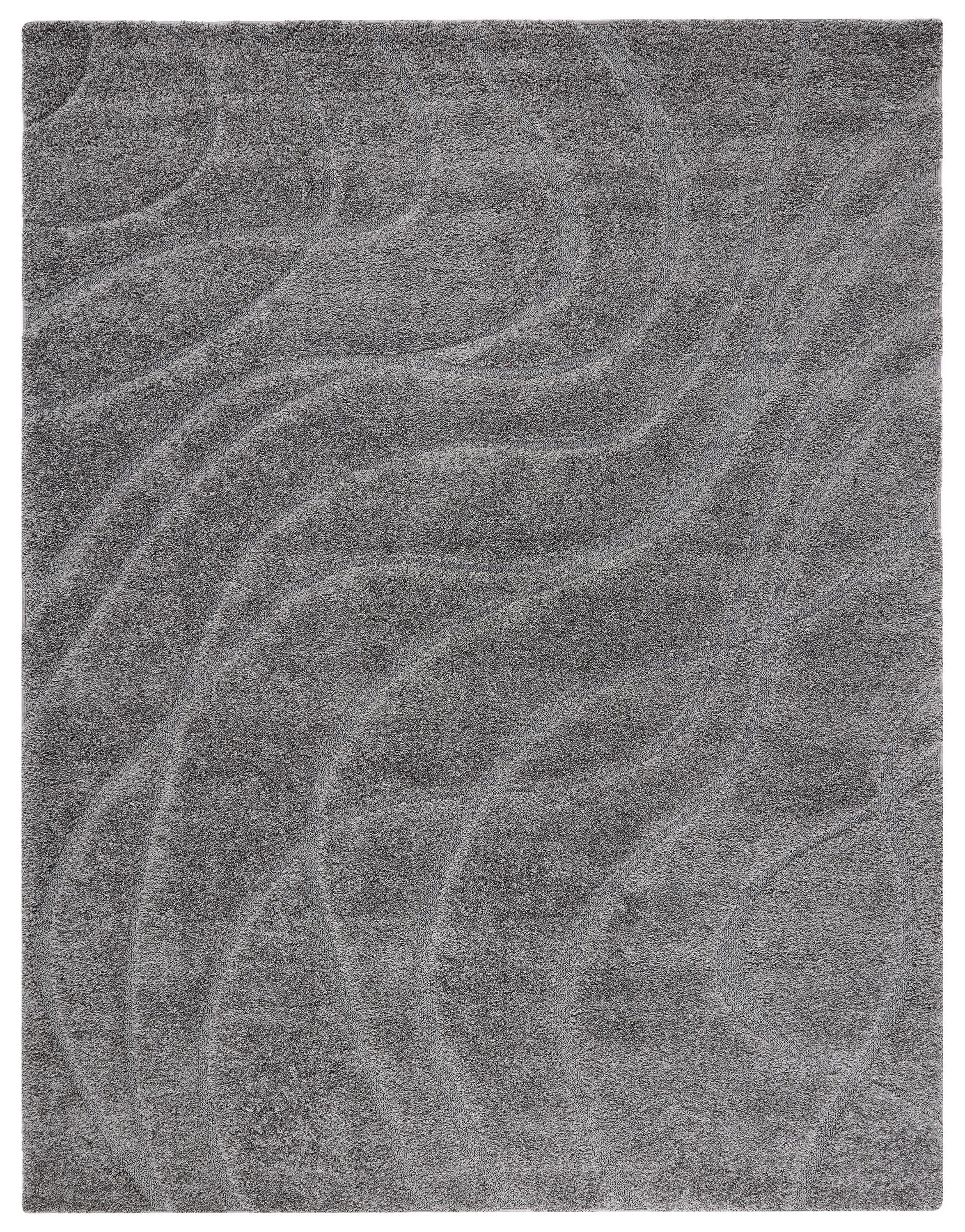 Florida Shag SG471 Power Loomed Indoor Area Rug - Grey/Grey - 8'x10' - Safavieh.