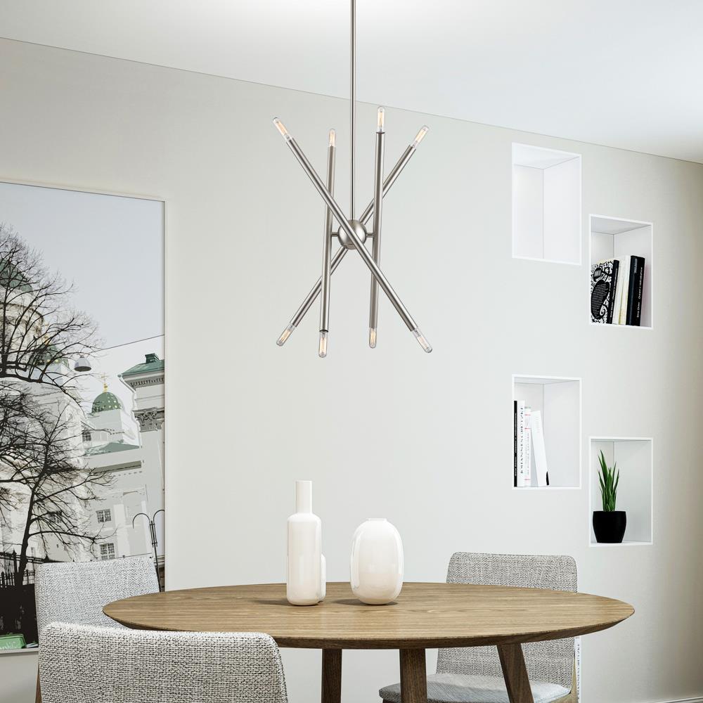 Livex Lighting Soho 8 - Light Chandelier in  Brushed Nickel