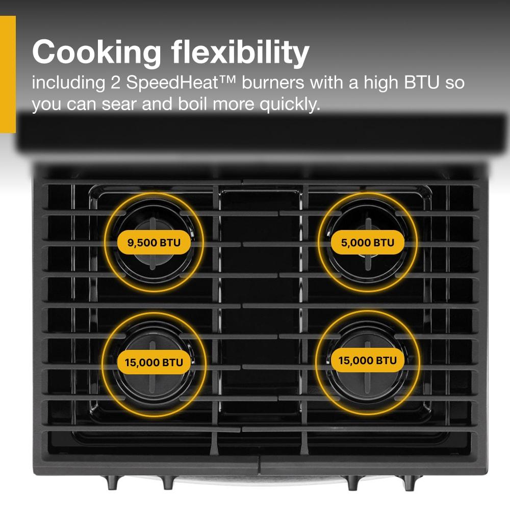 WHIRLPOOL WFG320M0MS 30" FREE STANDING GAS RANGE Stainless Steel