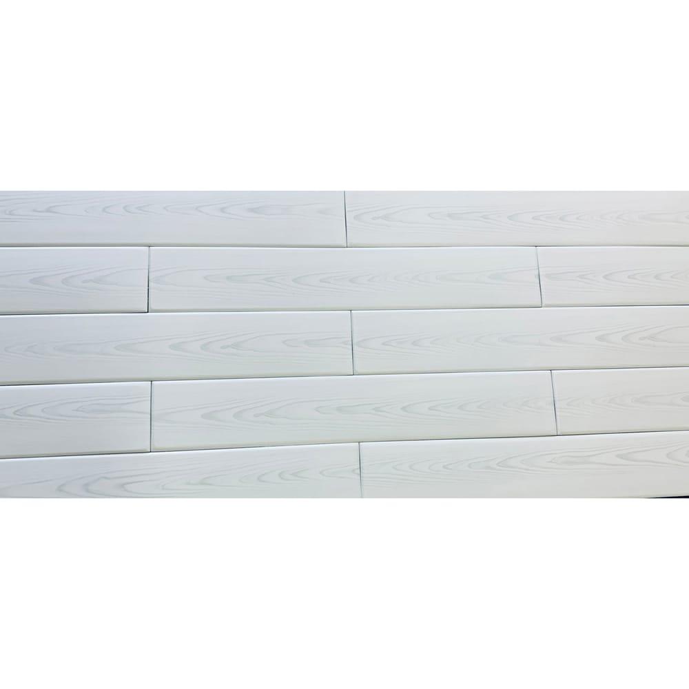 WP02 - Foam Wood Ceiling Planks 39 in x 6 in Country White (19.5 Sq.ft / Pack) - 12 Pieces