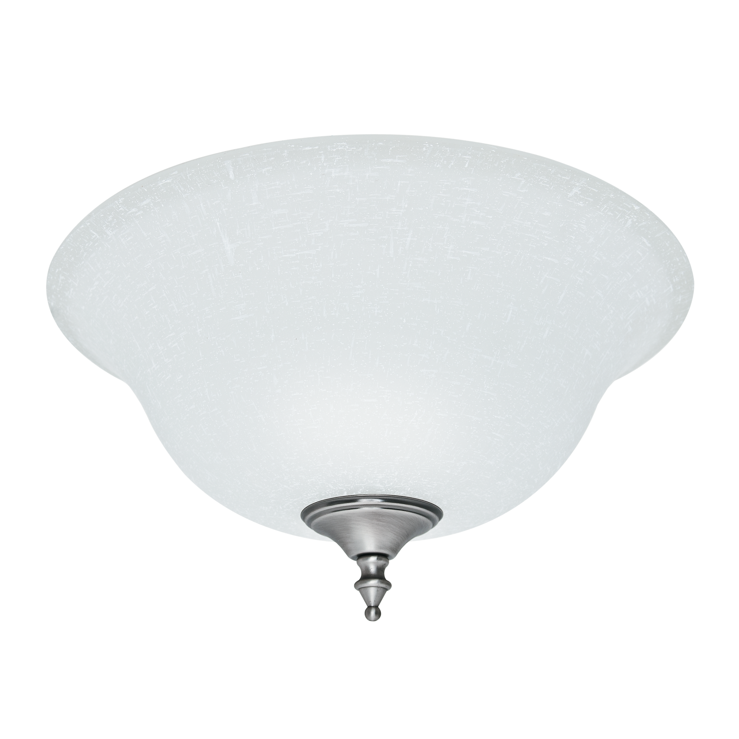 99162-Hunter Fans-Accessory-Glass Bowl Kit-12.8 Inches Wide by 6.3 Inches High-Antique Pewter Finish-White Linen Glass Color