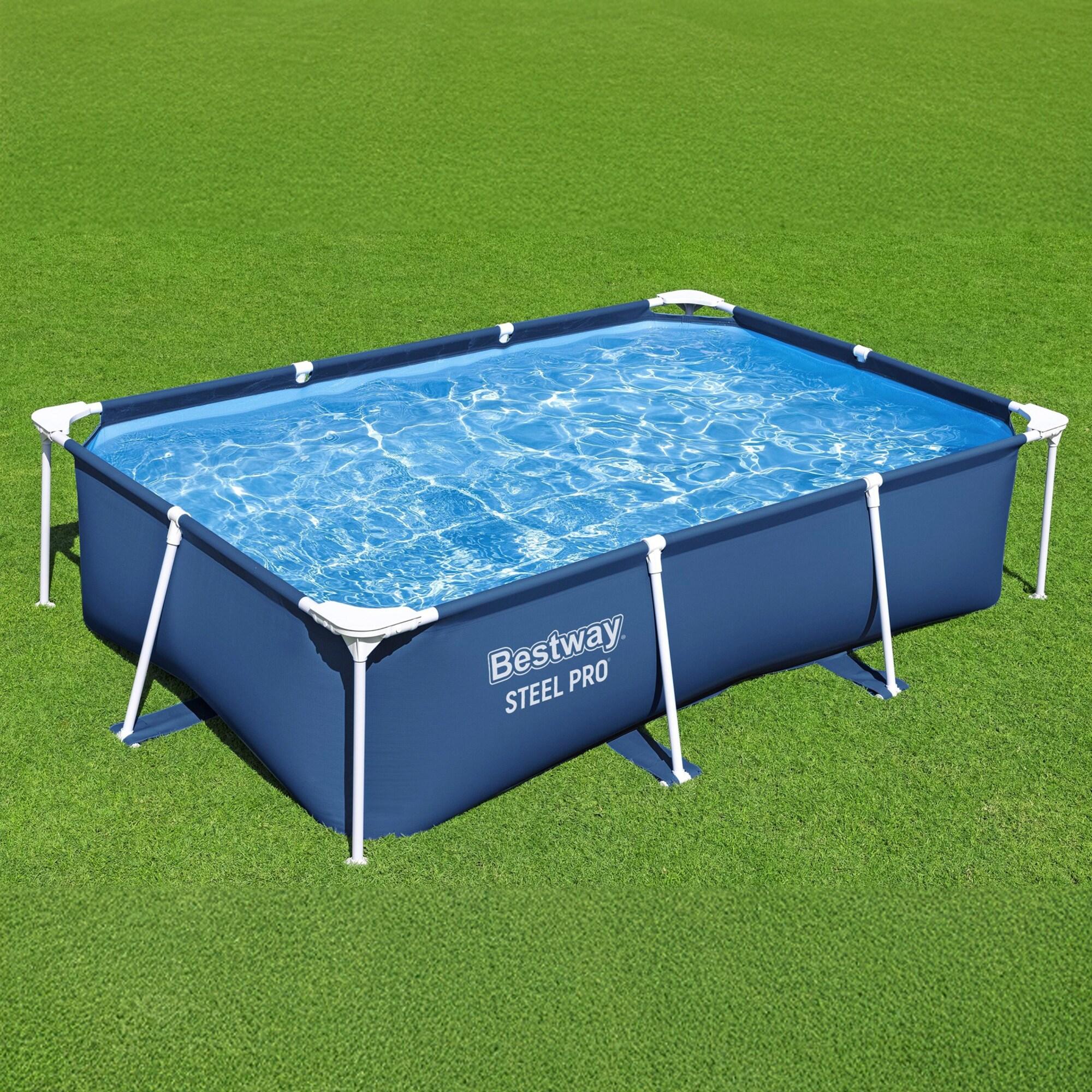Bestway Bestway Steel Pro Rectangular Above Ground Swimming Pool Set