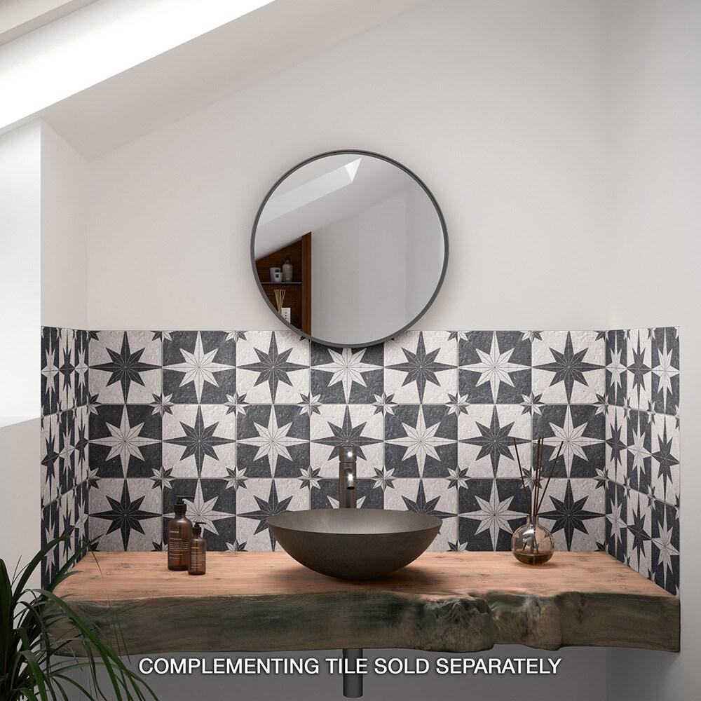 BATCH Tulum Compass 8" x 8" Patterned Wall & Floor Tile