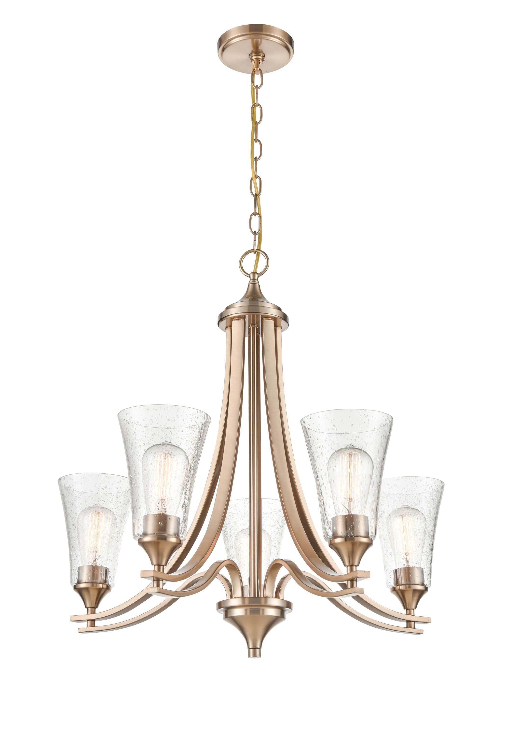 Millennium Lighting Natalie 5 - Light Chandelier in  Modern Gold