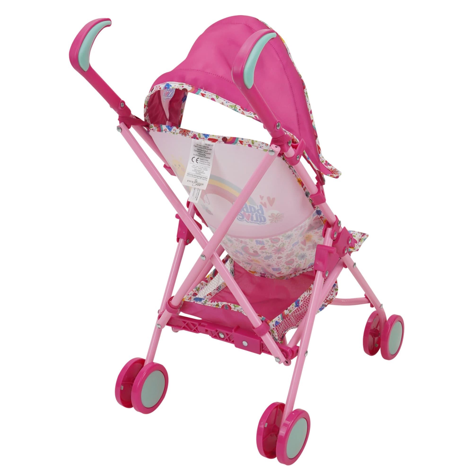 Baby Alive: Doll Stroller - Pink & Rainbow - Fits Dolls Up To 24"
