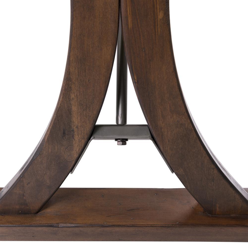 Camden Folding Top Extendable Dining Table Dark Brown - Picket House Furnishings